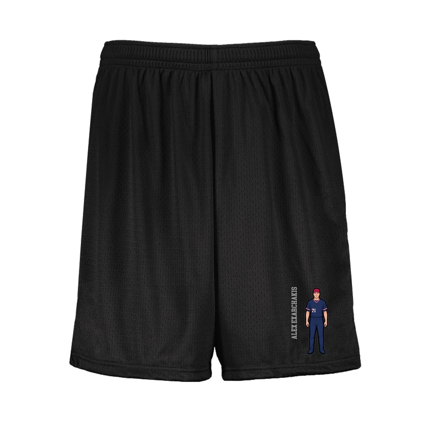 Shorts — Name Vertical in Black