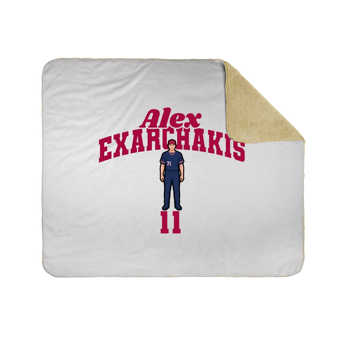 Throw Blanket — Signature Arch in White
