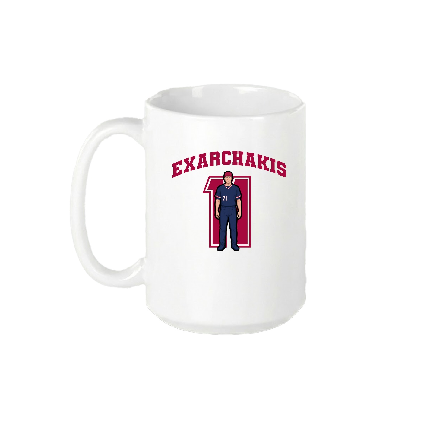 15oz Coffee Mug — Number in White