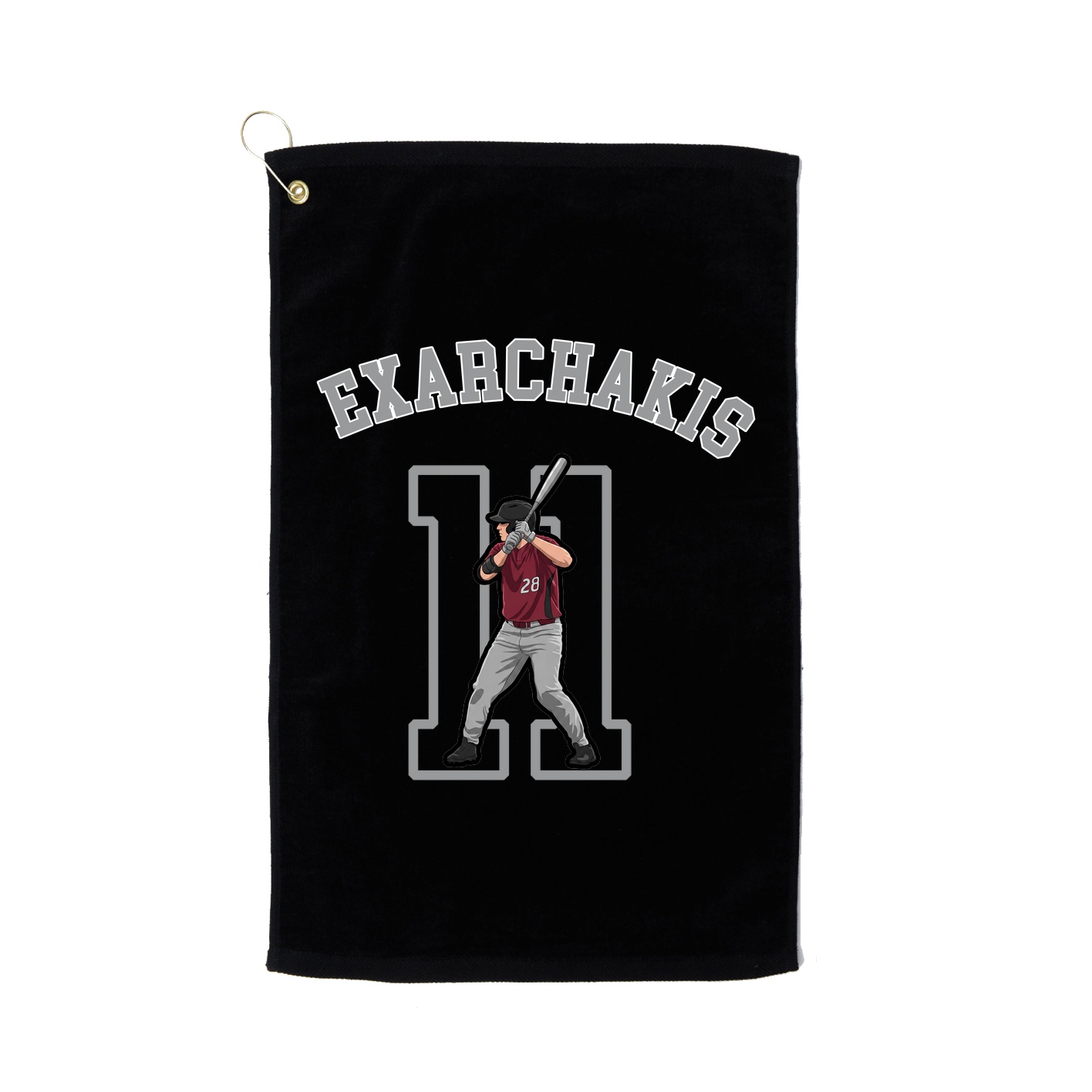 Golf Towel — Shirsey Arch in Black