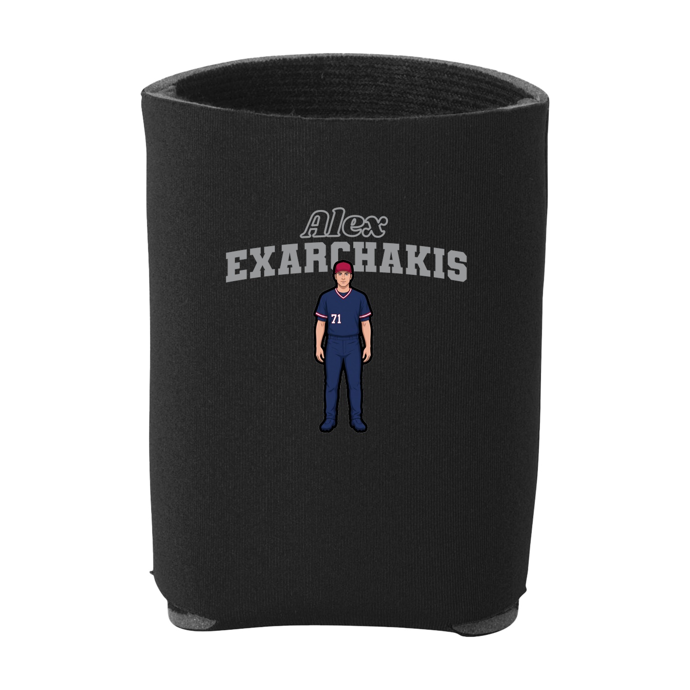 Can Holder — Name Arch in Black