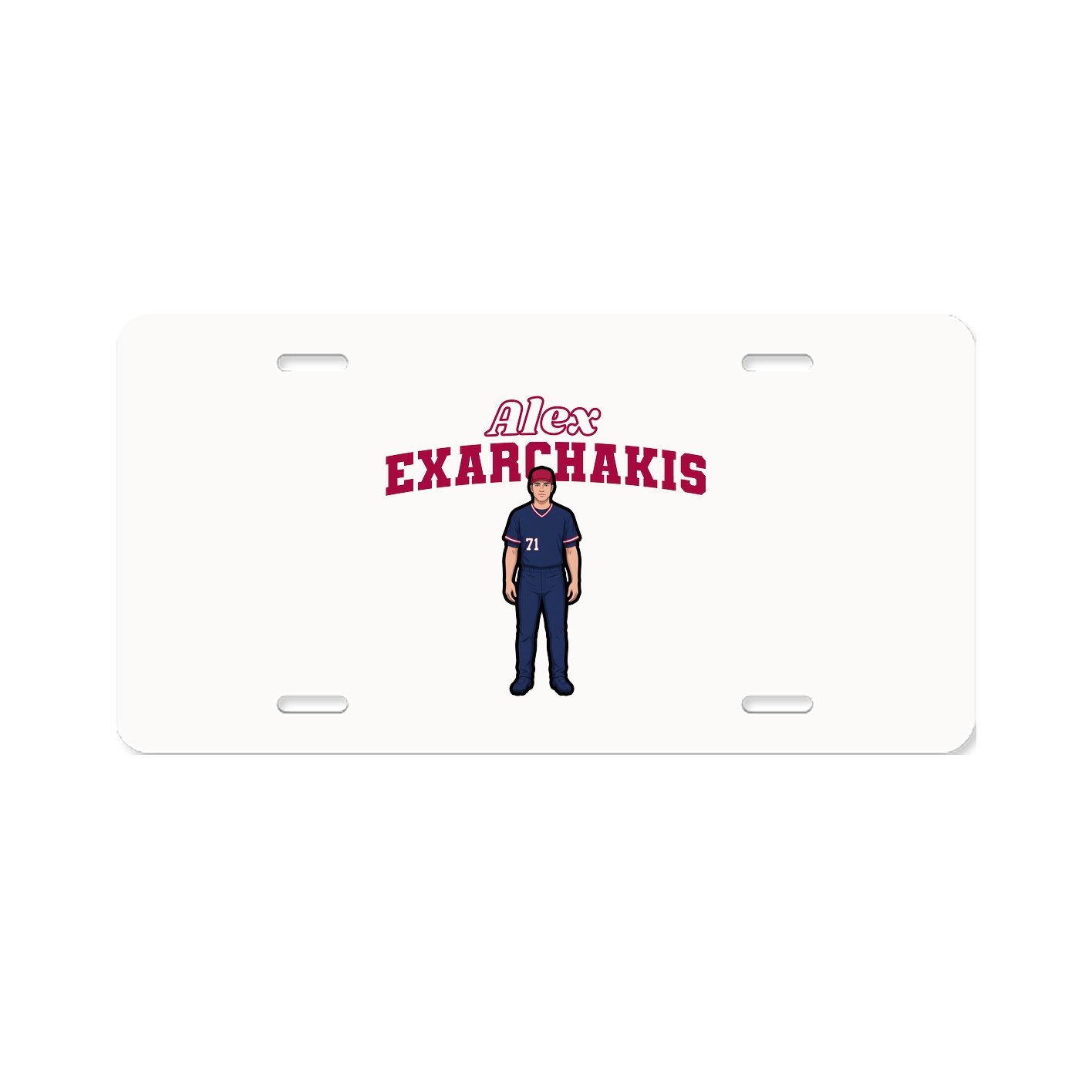 License Plate — Name Arch in Classic