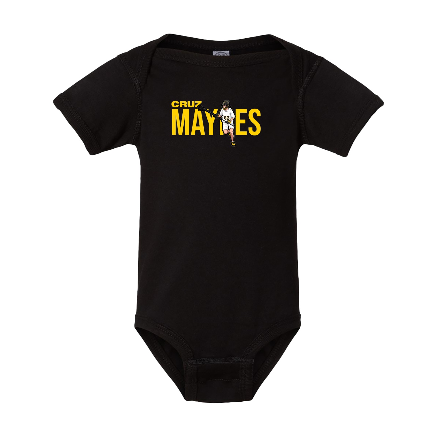 Baby Onesie — Player Name in Black