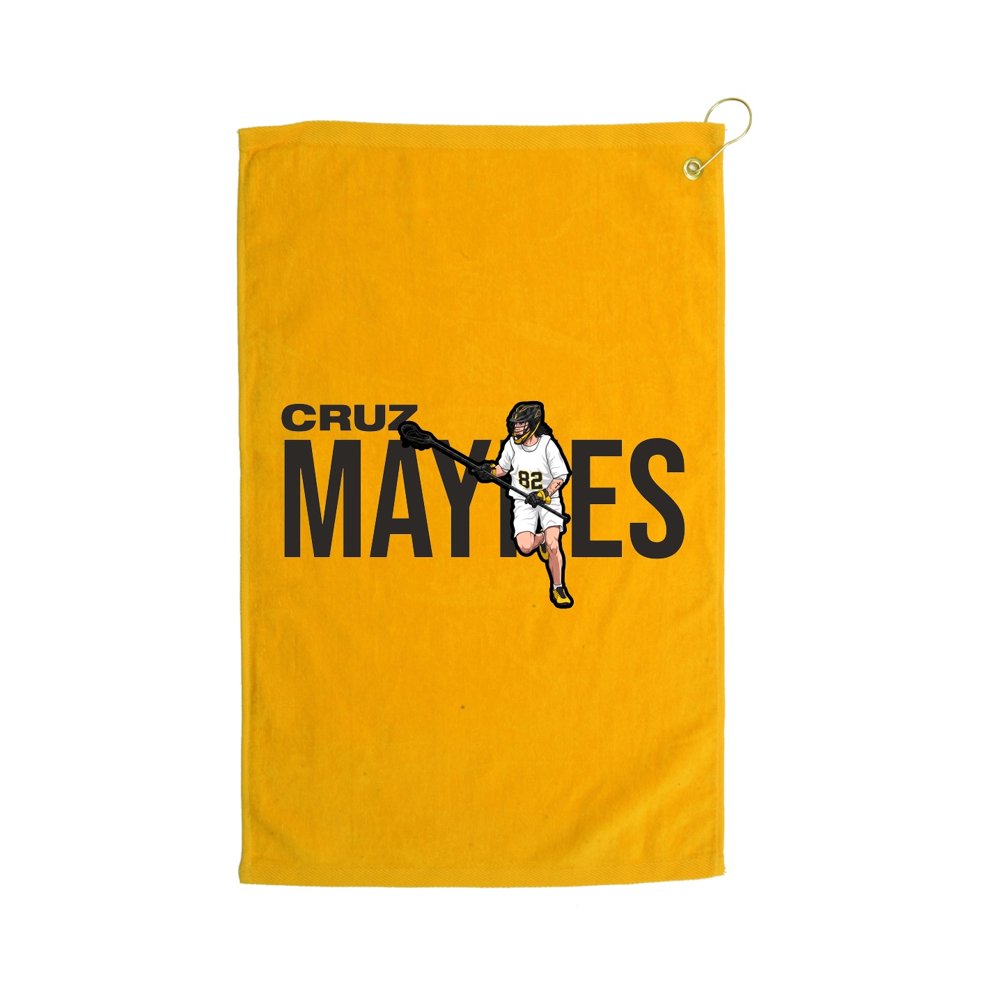 Golf Towel — Player Name in Gold