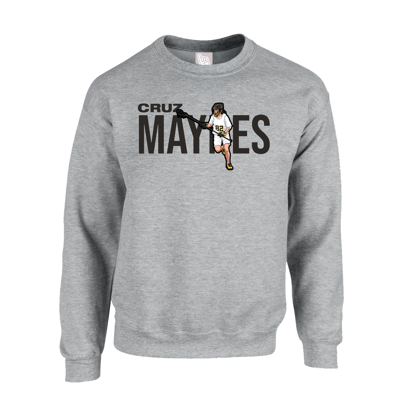 Fleece Crew — Player Name in Grey