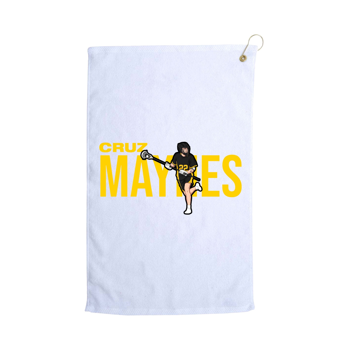 Golf Towel — Player Name in White