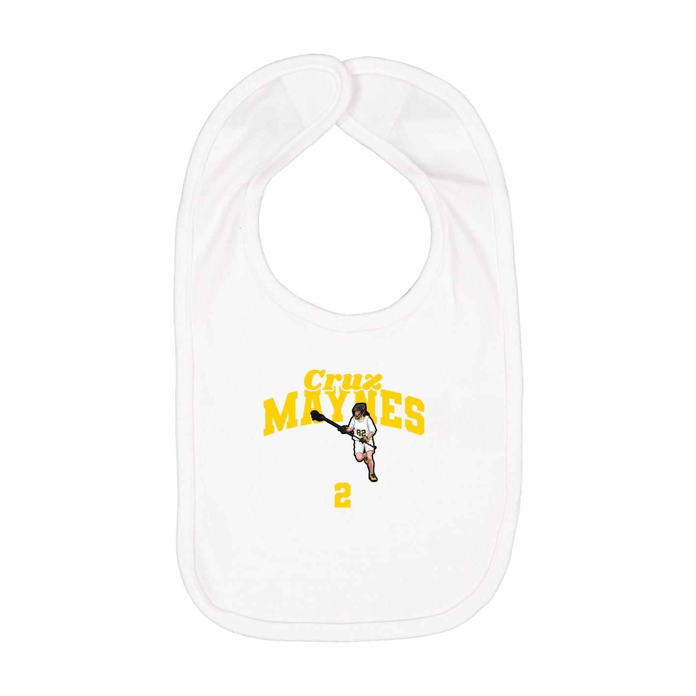 Infant Bib — Signature Arch in White