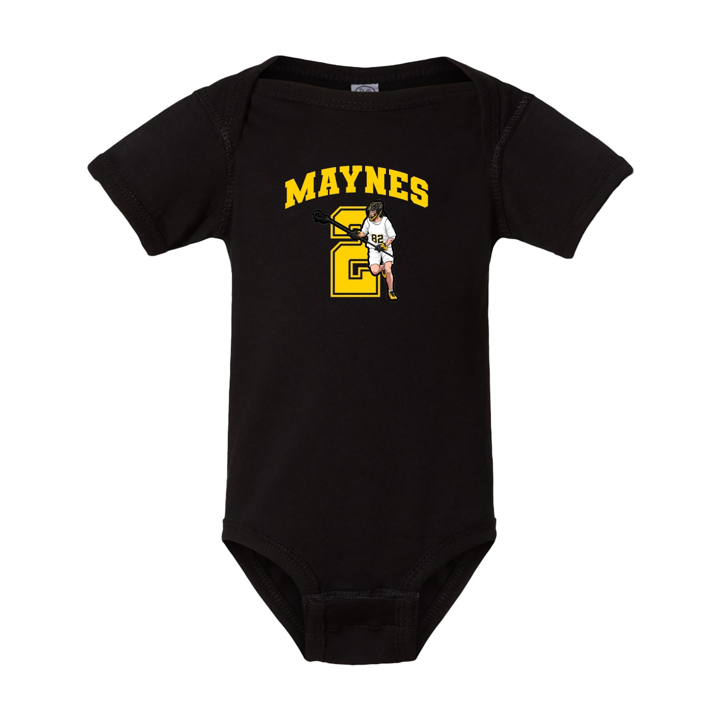 Baby Onesie — Number in Black