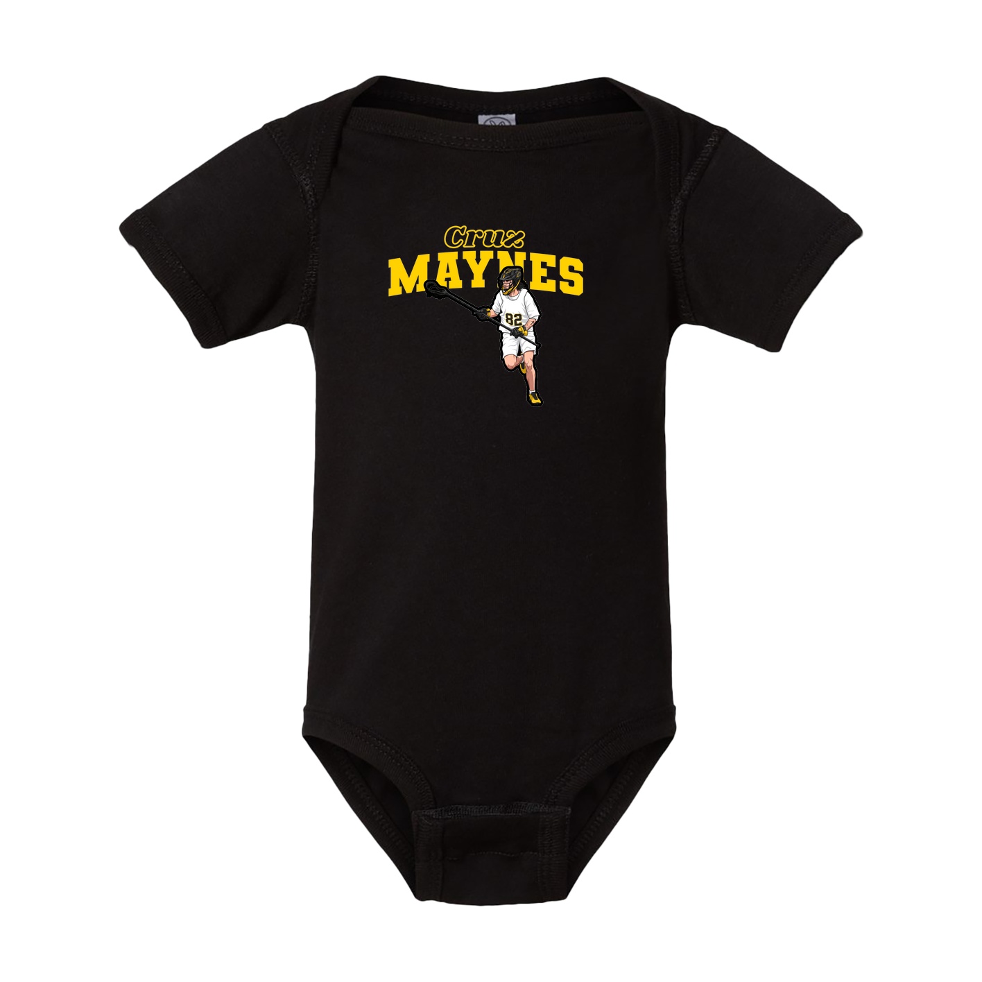 Baby Onesie — Name Arch in Black