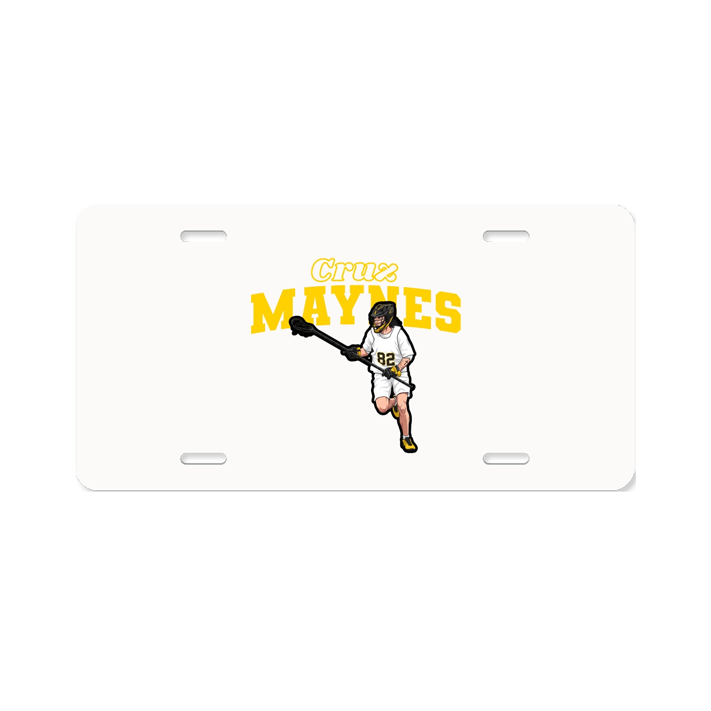 License Plate — Name Arch in Classic