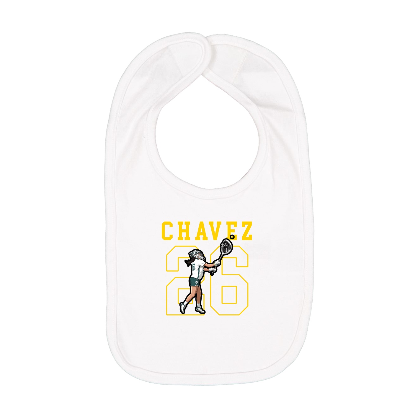 Infant Bib — Shirsey in White