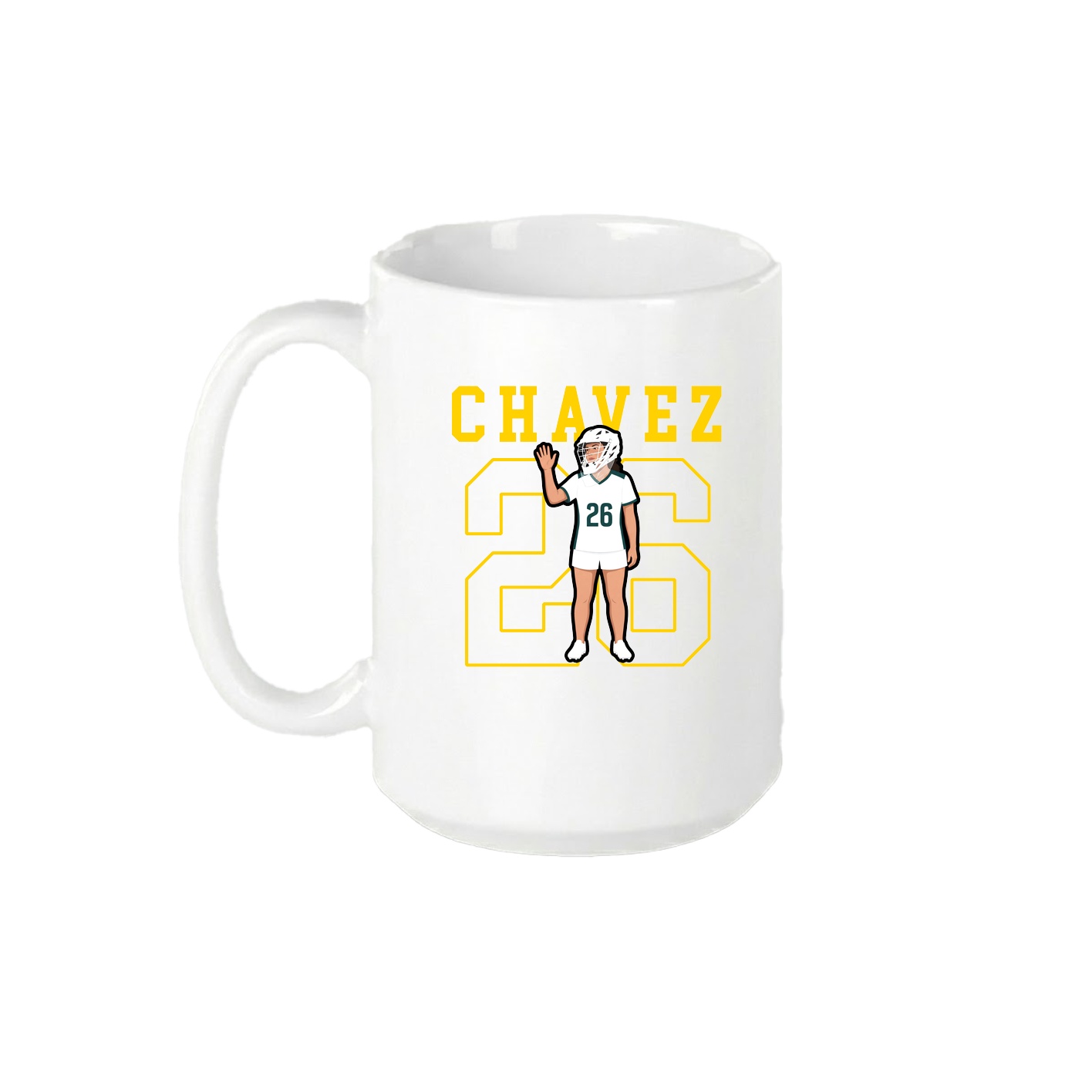 15oz Coffee Mug — Shirsey in White