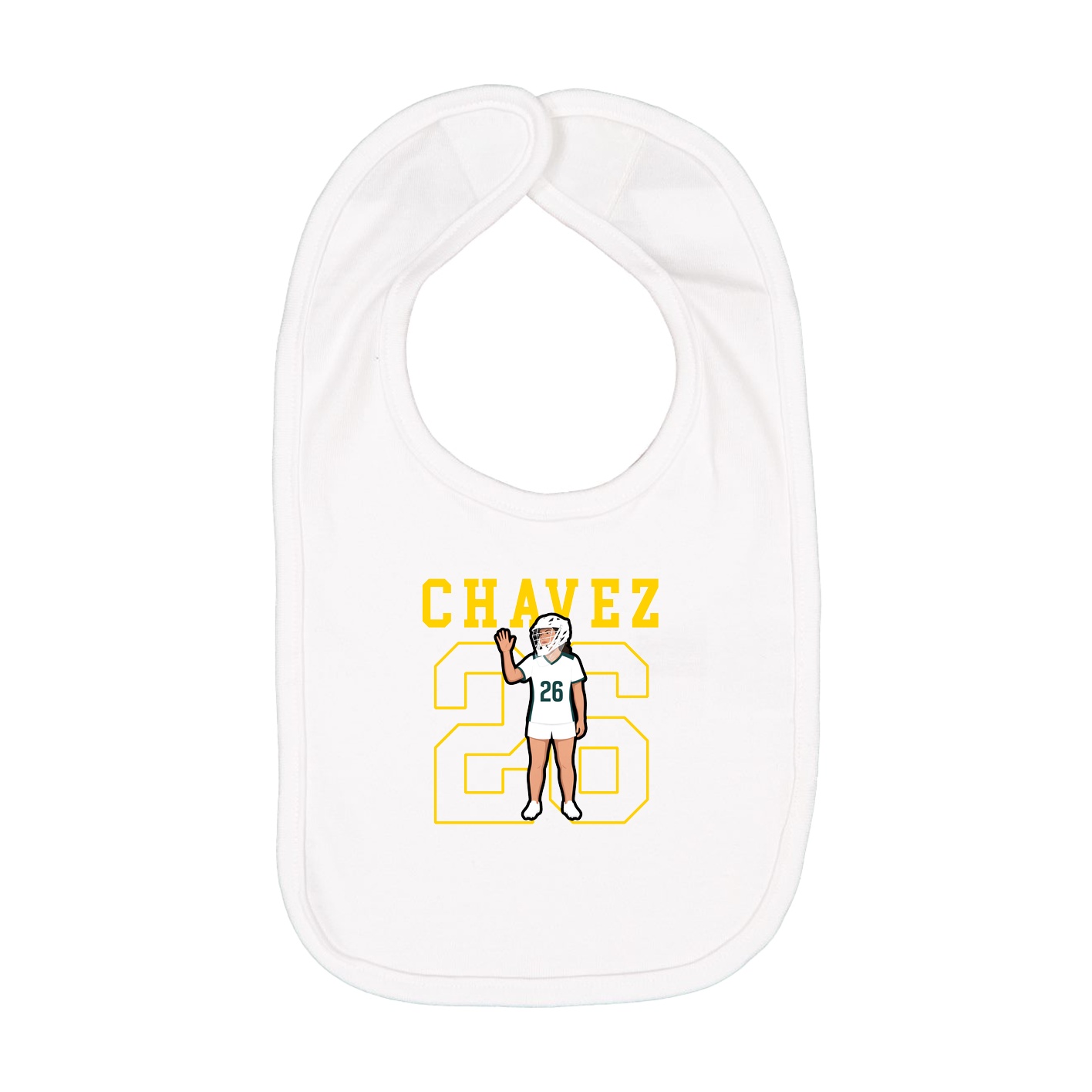 Infant Bib — Shirsey in White