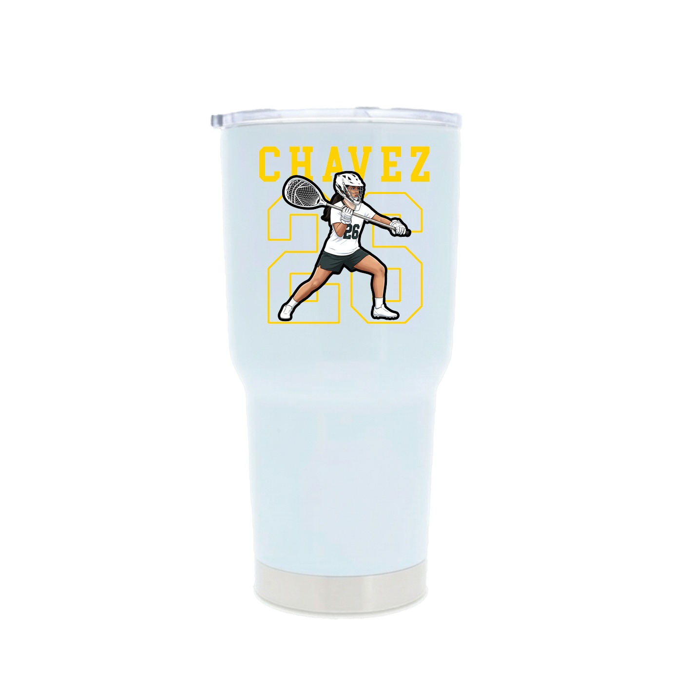 30oz Stainless Steel Tumbler — Shirsey in White