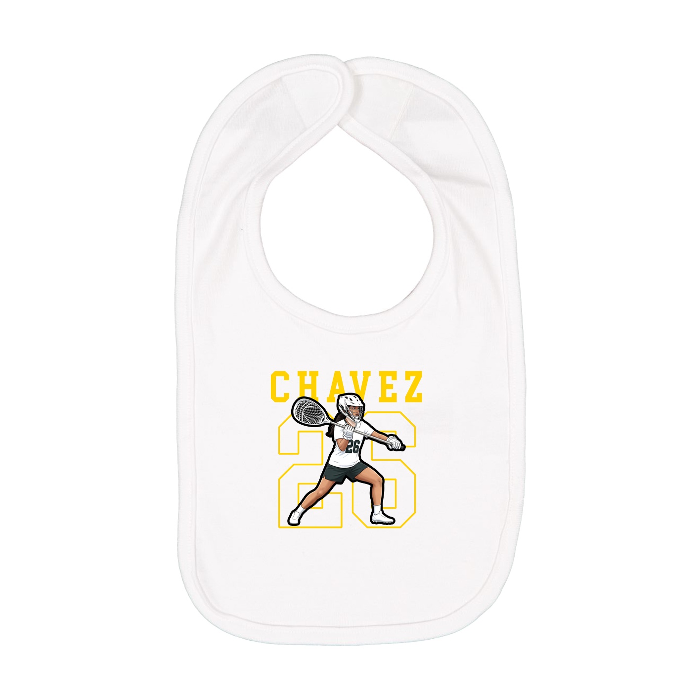 Infant Bib — Shirsey in White