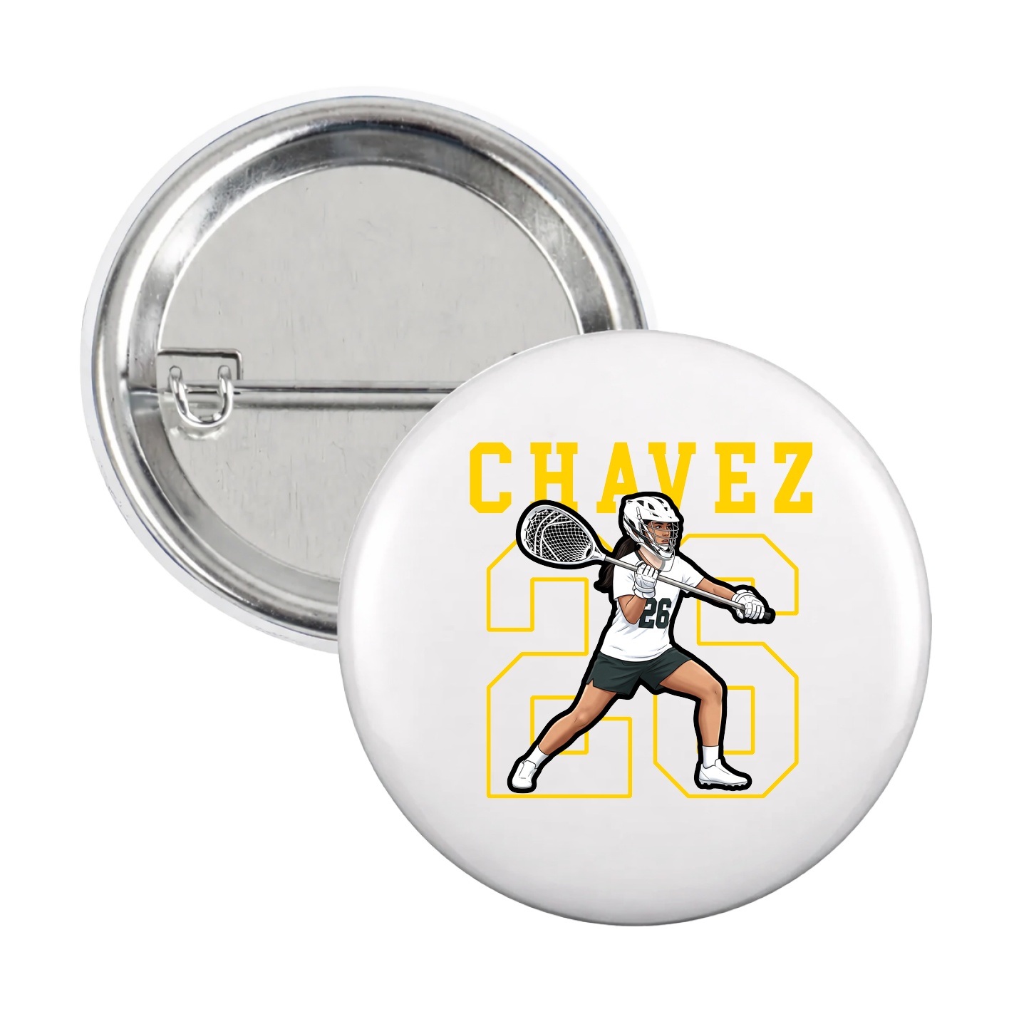 Game Day Button — Shirsey in White