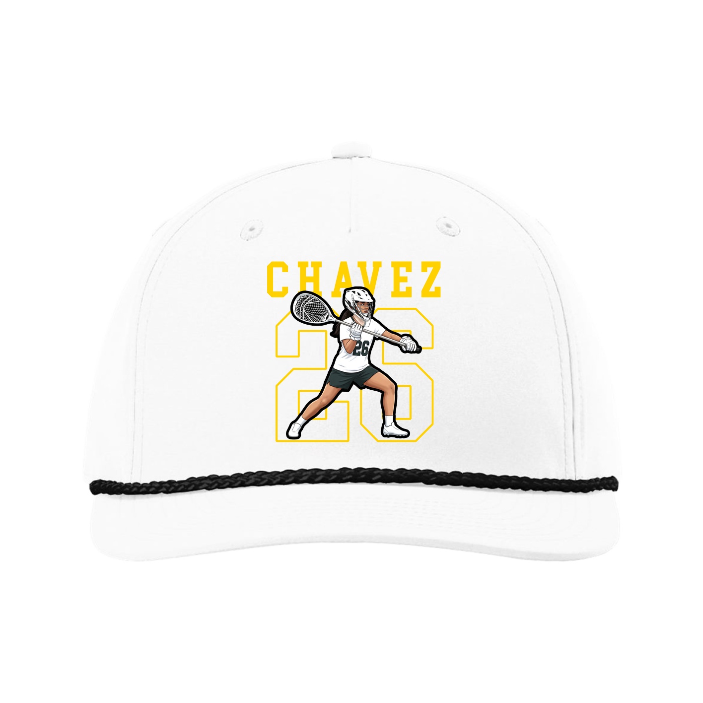 Five-Panel Classic Rope Cap — Shirsey in White