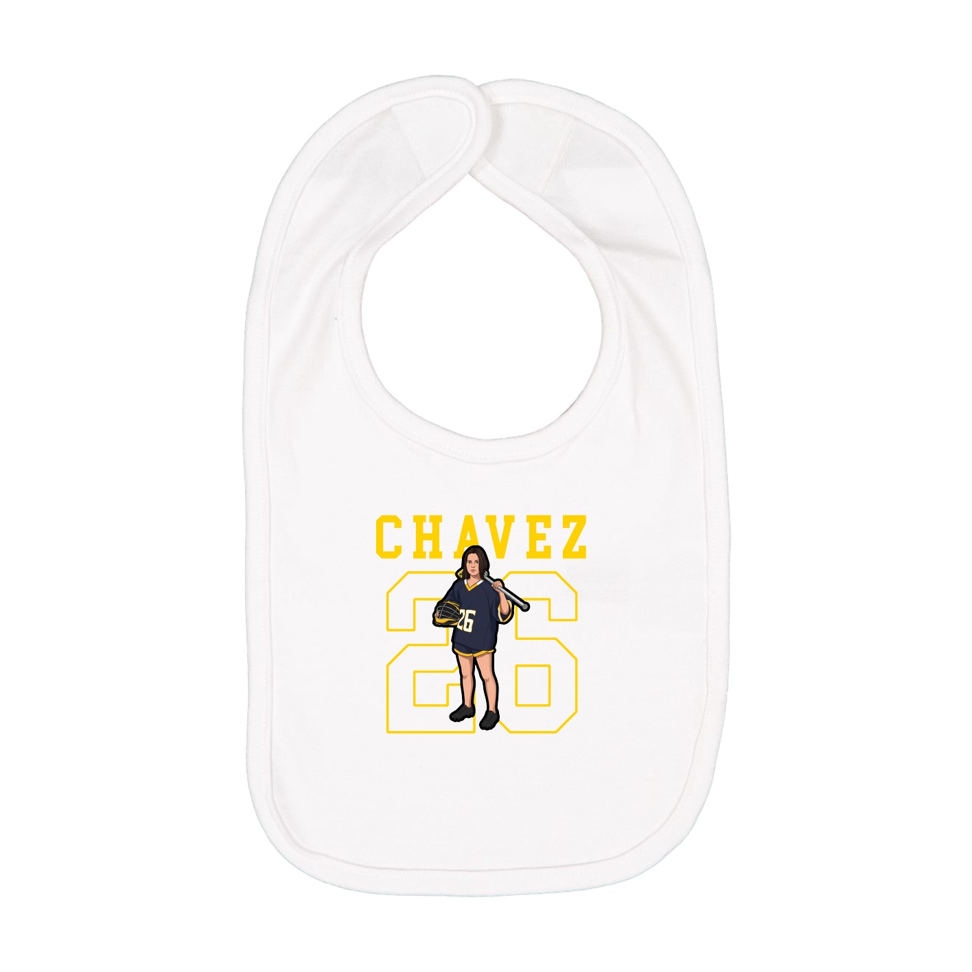 Infant Bib — Shirsey in White