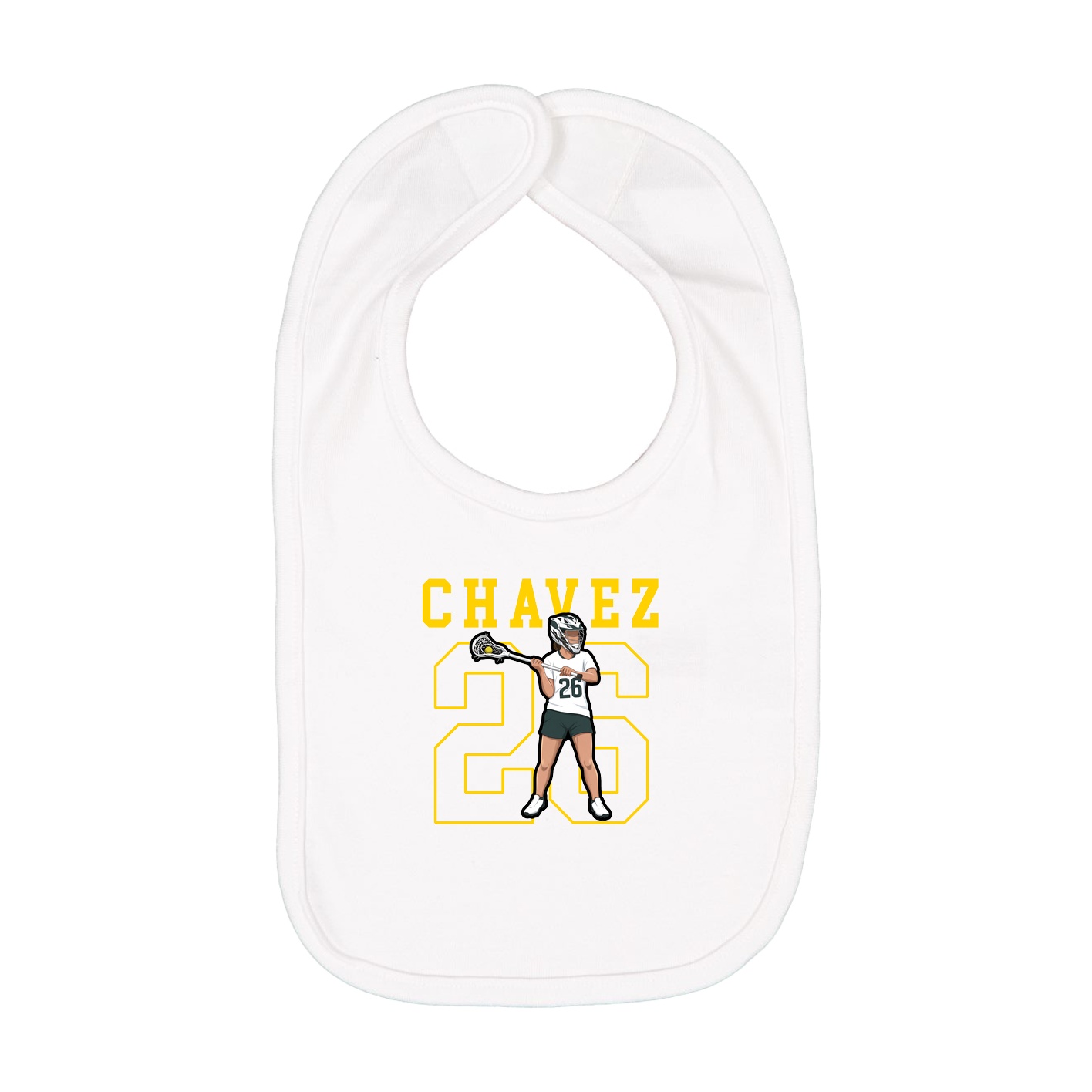 Infant Bib — Shirsey in White