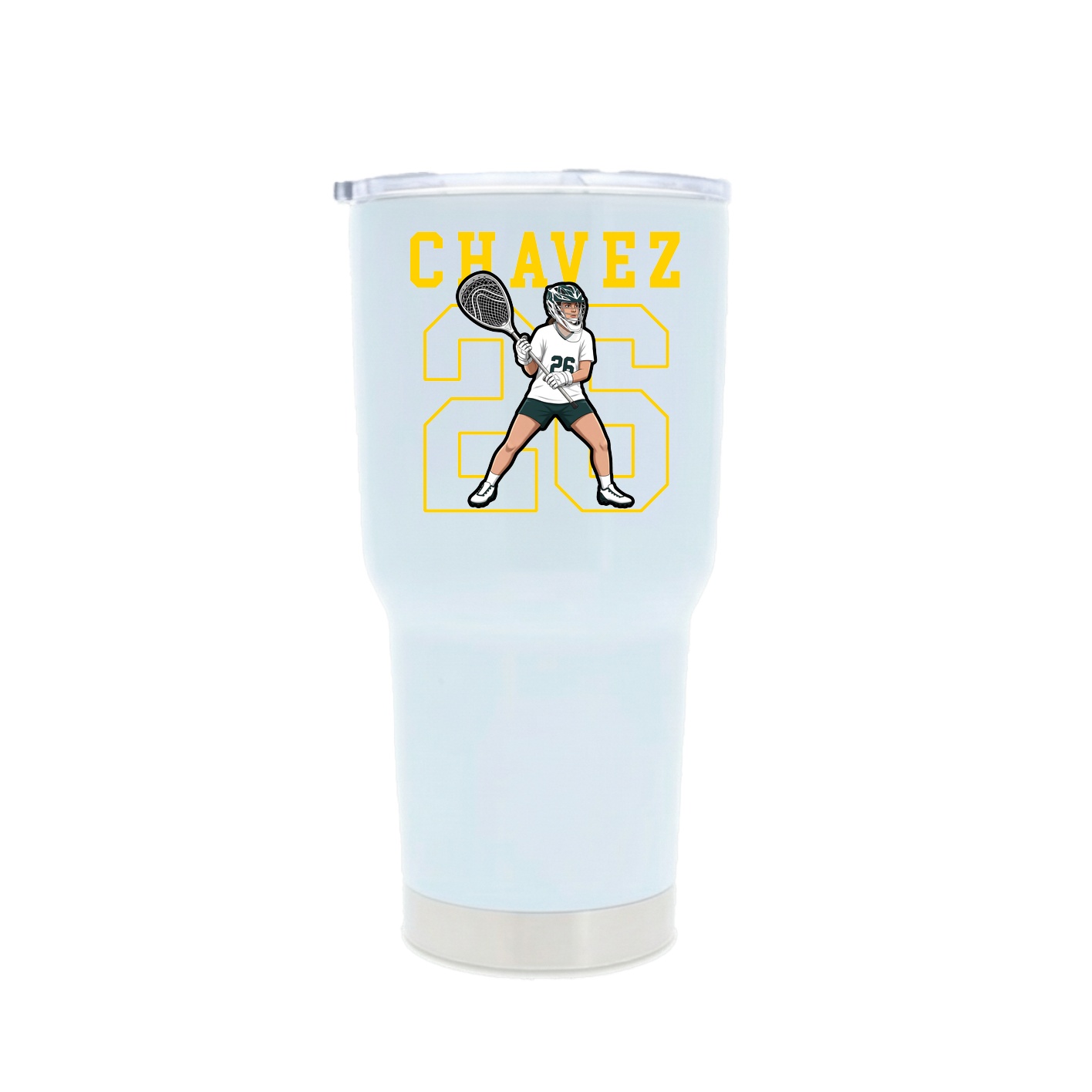 30oz Stainless Steel Tumbler — Shirsey in White
