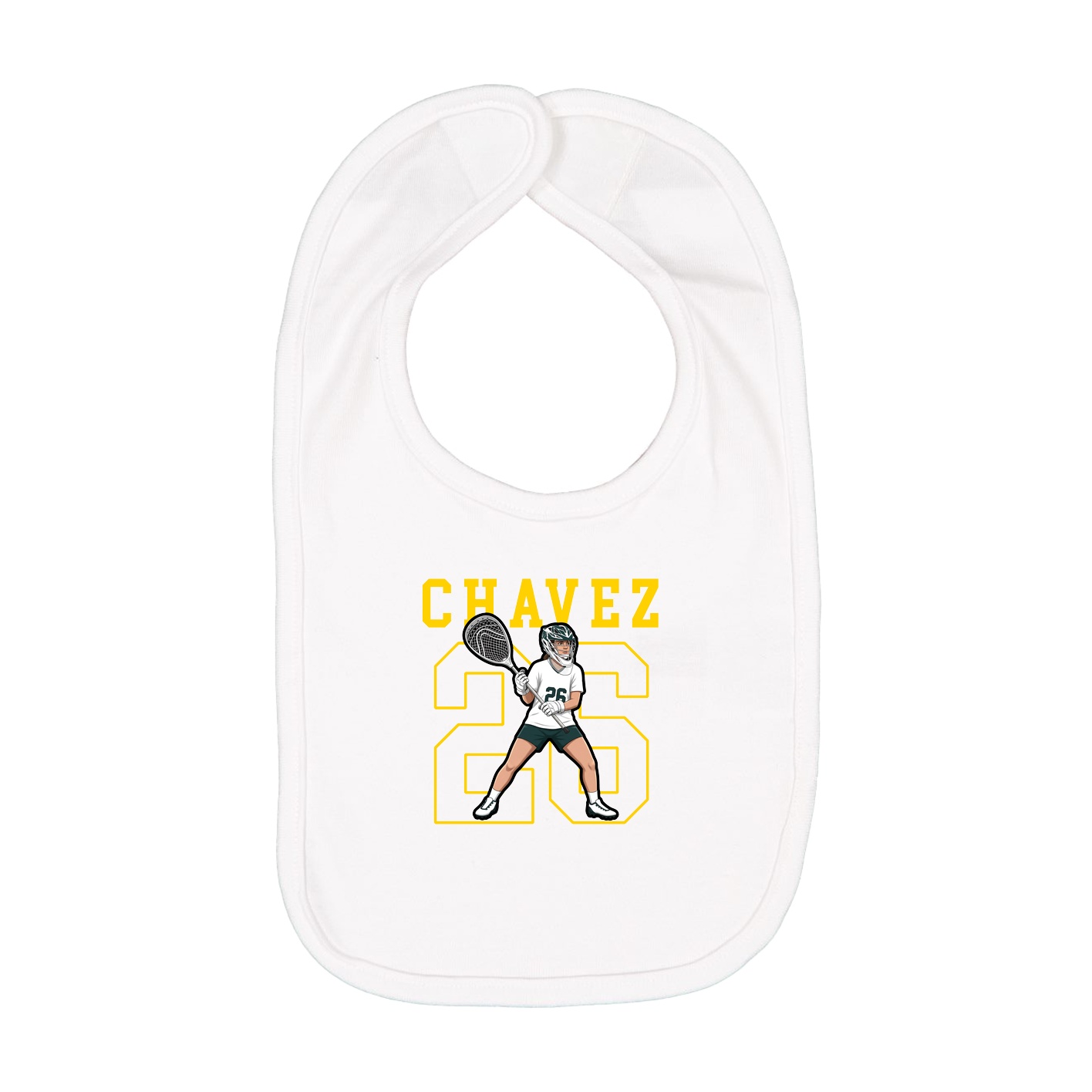 Infant Bib — Shirsey in White