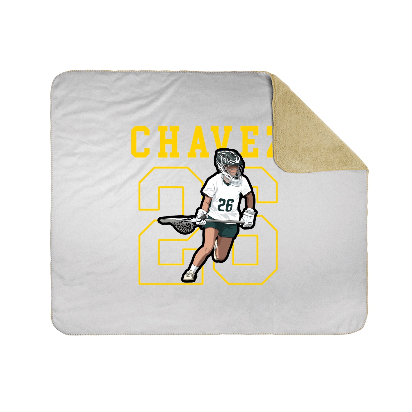 Throw Blanket — Shirsey in White