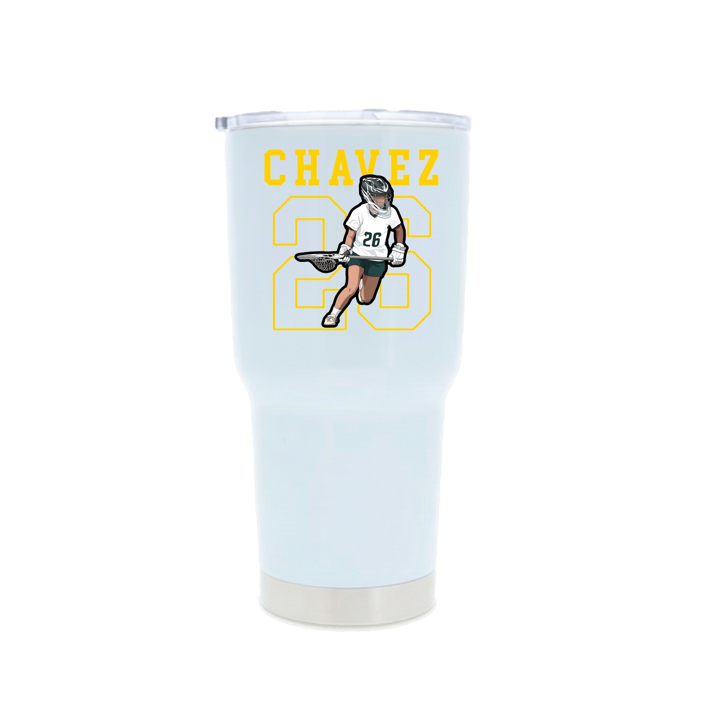 30oz Stainless Steel Tumbler — Shirsey in White