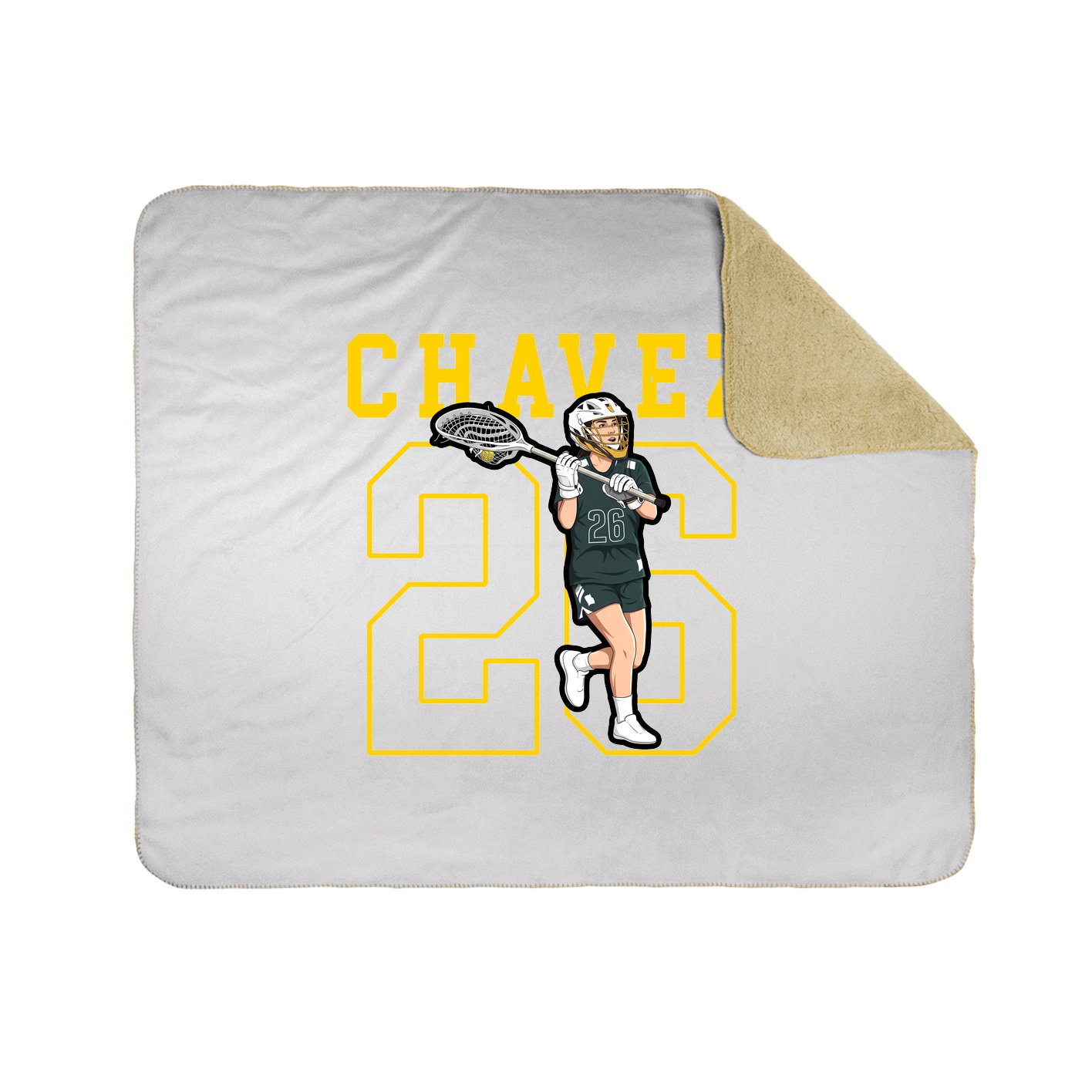 Throw Blanket — Shirsey in White