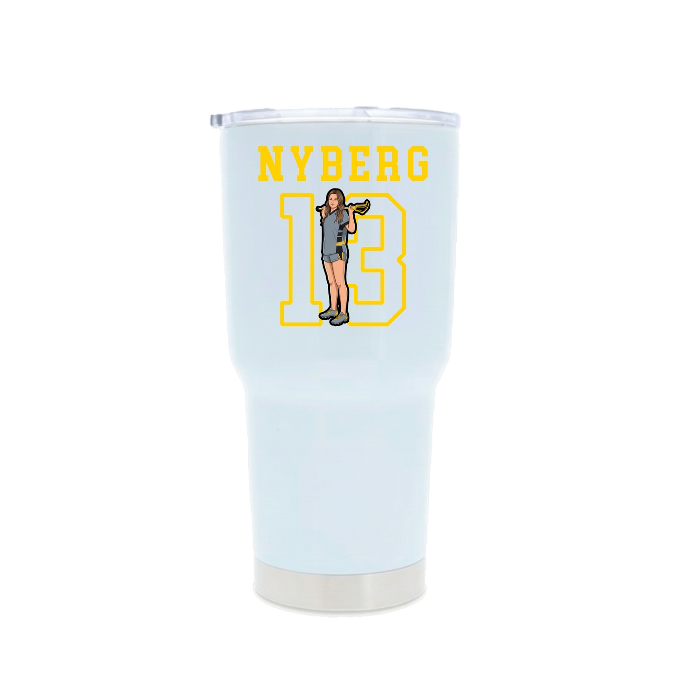 30oz Stainless Steel Tumbler — Shirsey in White