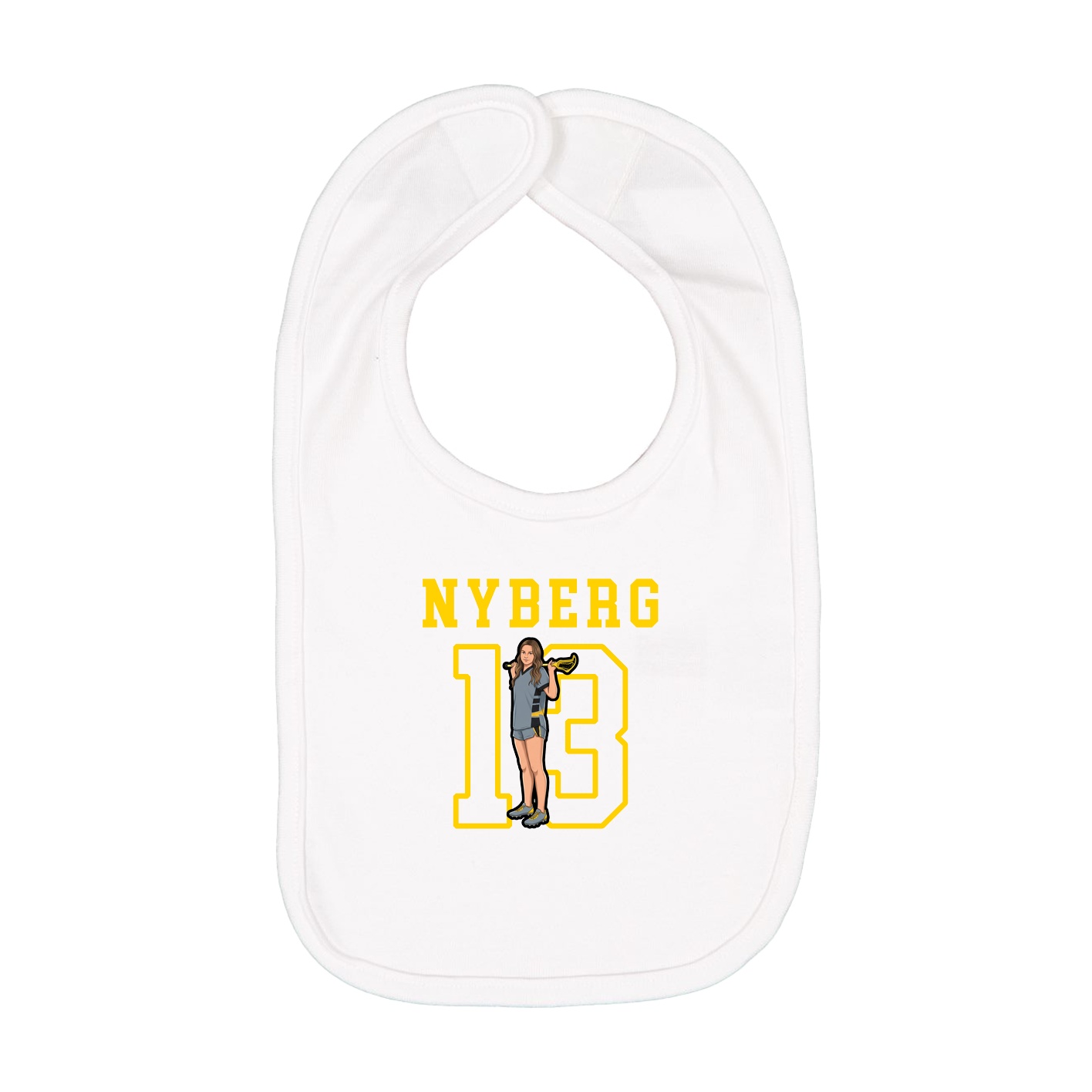 Infant Bib — Shirsey in White