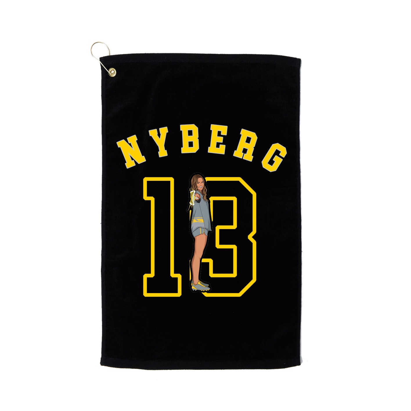 Golf Towel — Shirsey Arch in Black