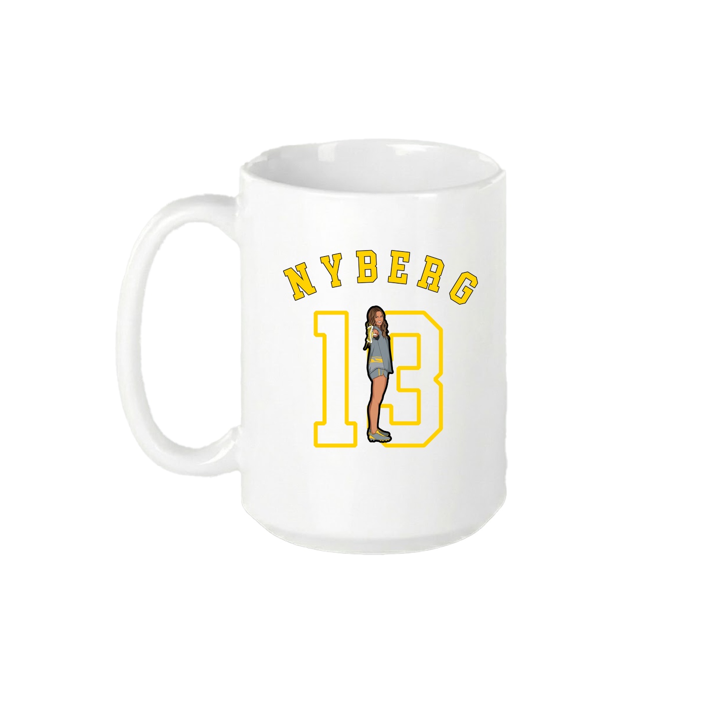 15oz Coffee Mug — Shirsey Arch in White