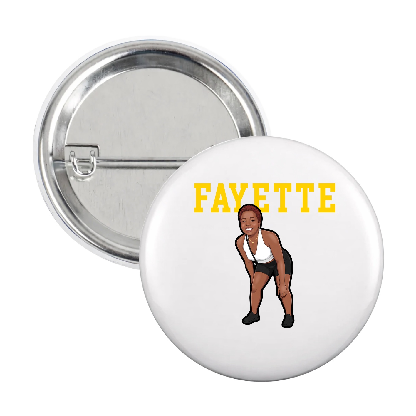 Game Day Button — Shirsey in White