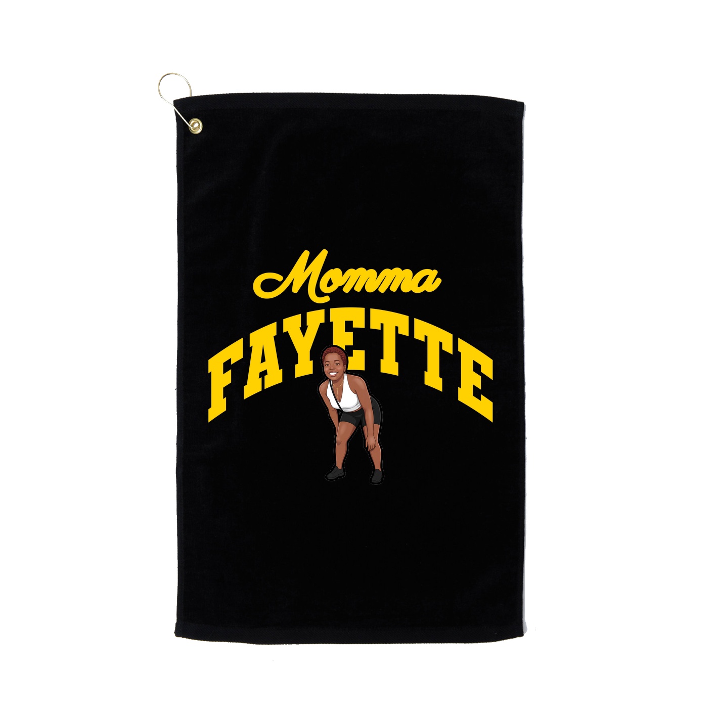 Golf Towel — Mothers Day Arch in Black