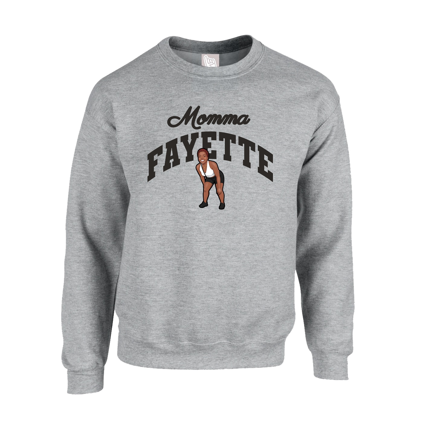 Fleece Crew — Mothers Day Arch in Grey