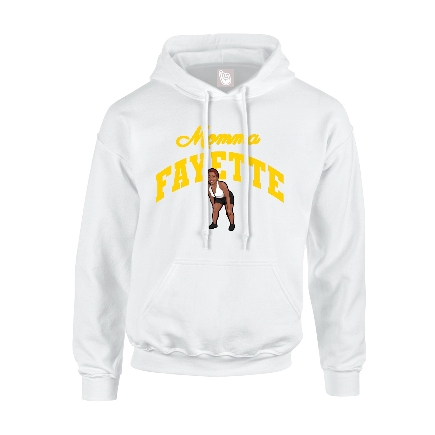 Youth Hoodie — Mothers Day Arch in White