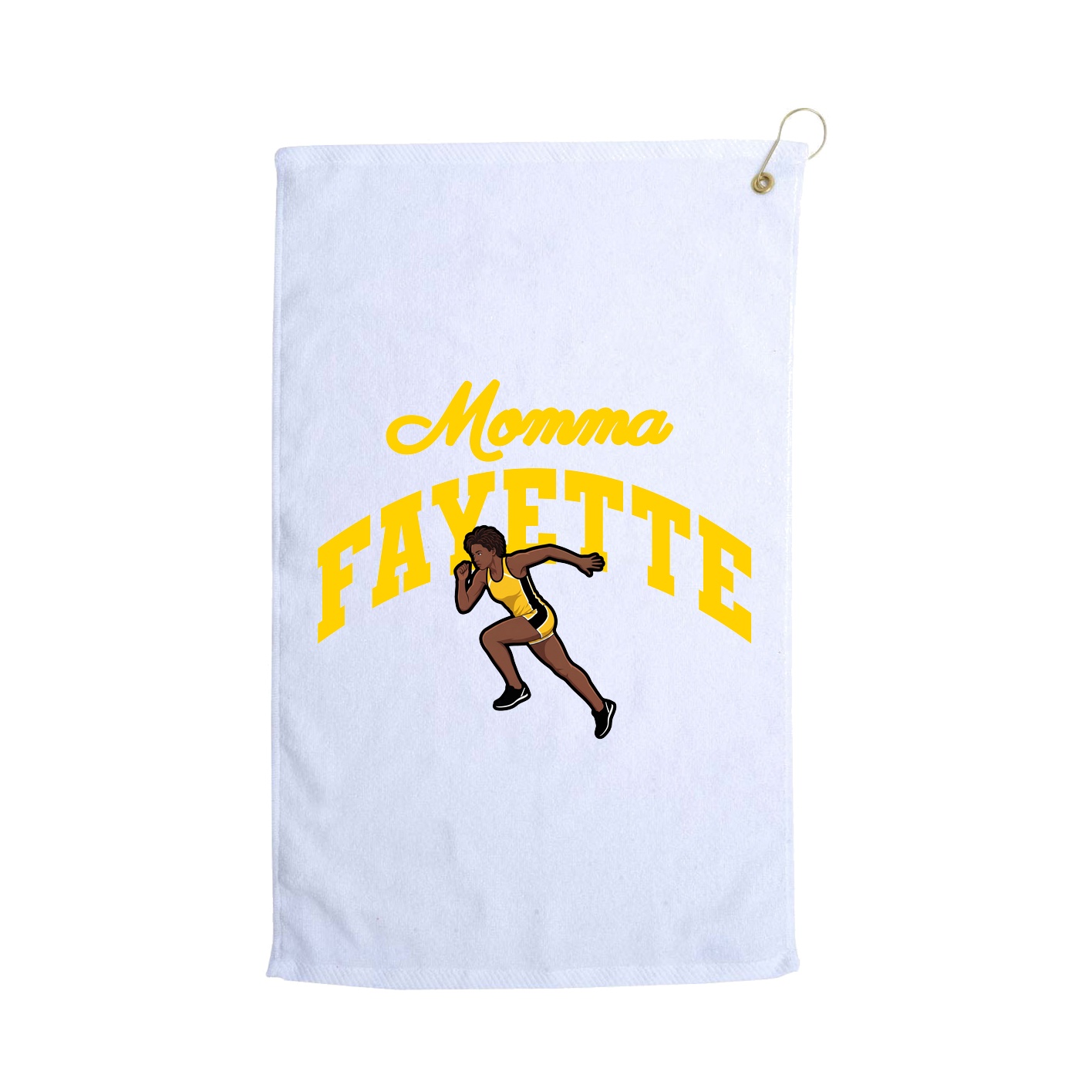 Golf Towel — Mothers Day Arch in White