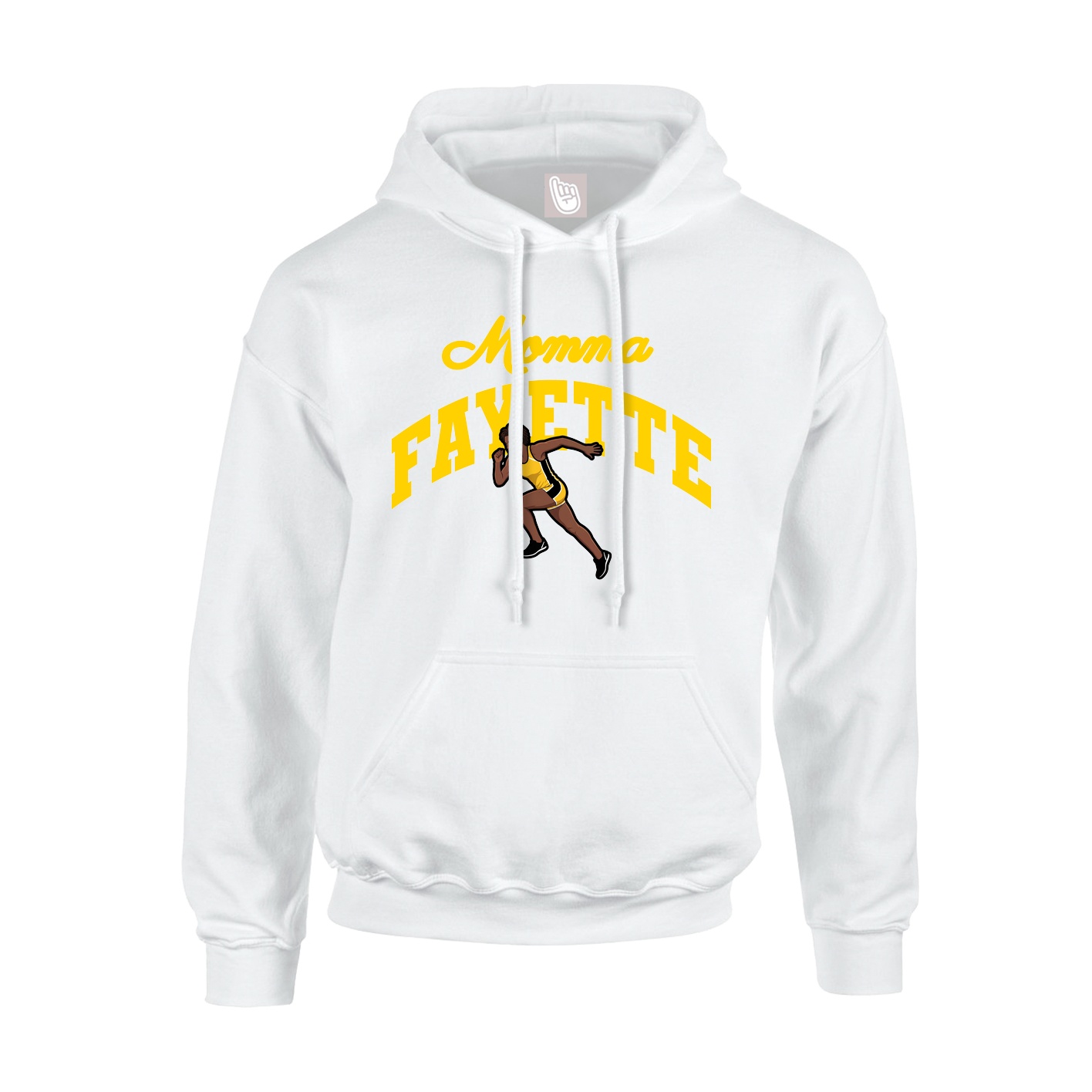 Youth Hoodie — Mothers Day Arch in White
