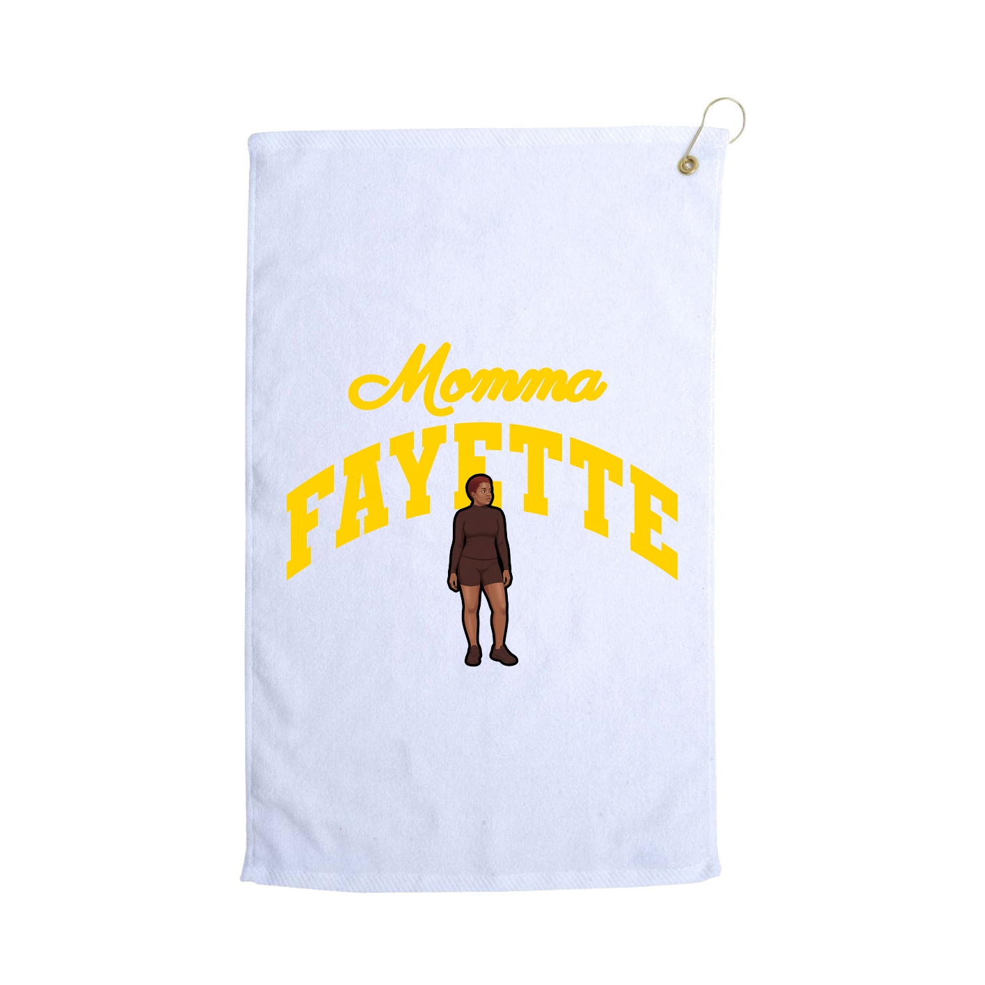 Golf Towel — Mothers Day Arch in White