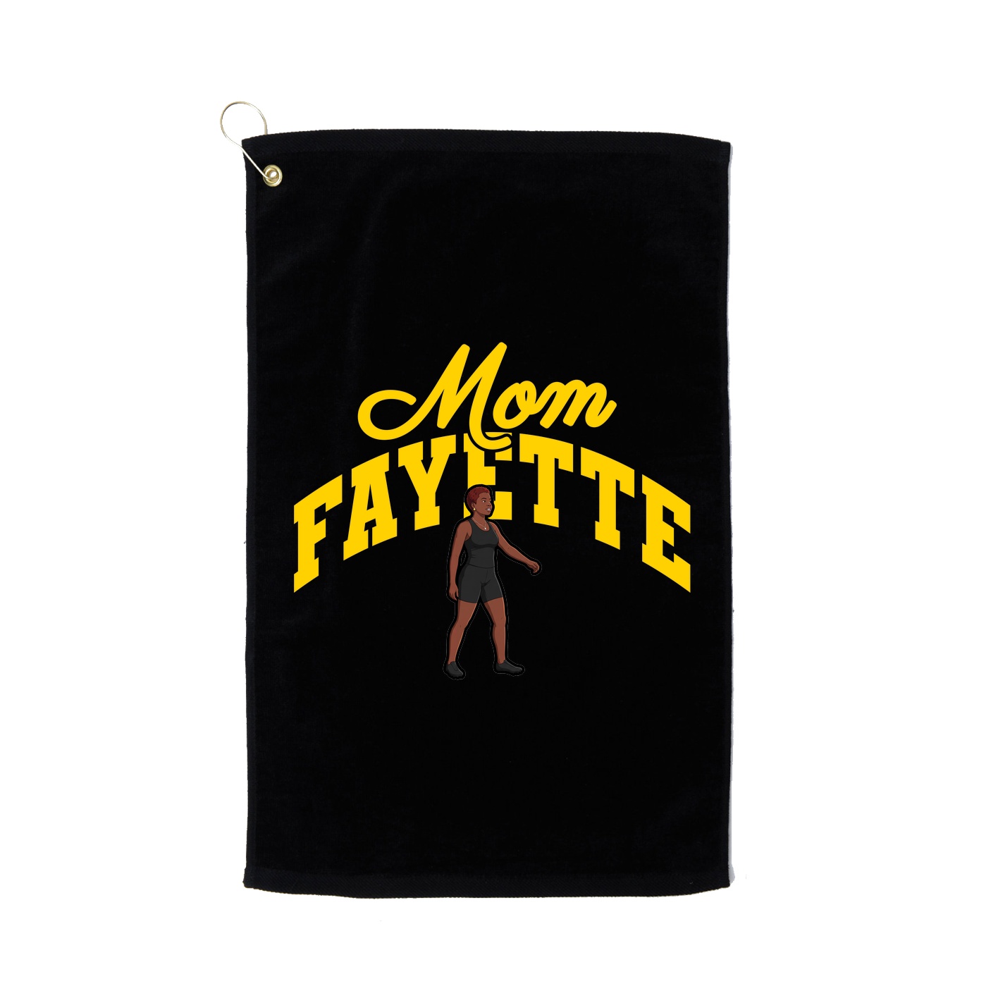 Golf Towel — Mothers Day Arch in Black