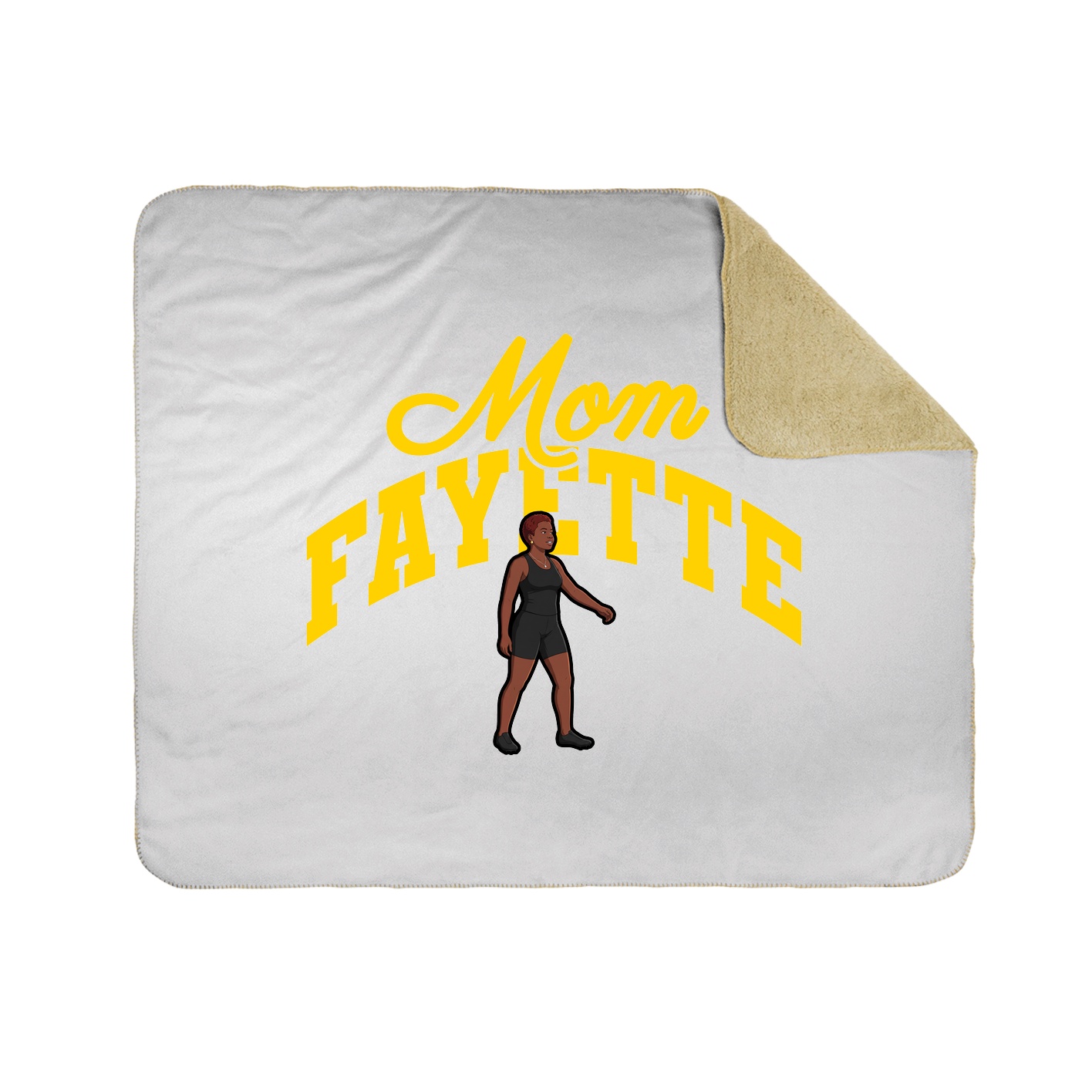 Throw Blanket — Mothers Day Arch in White