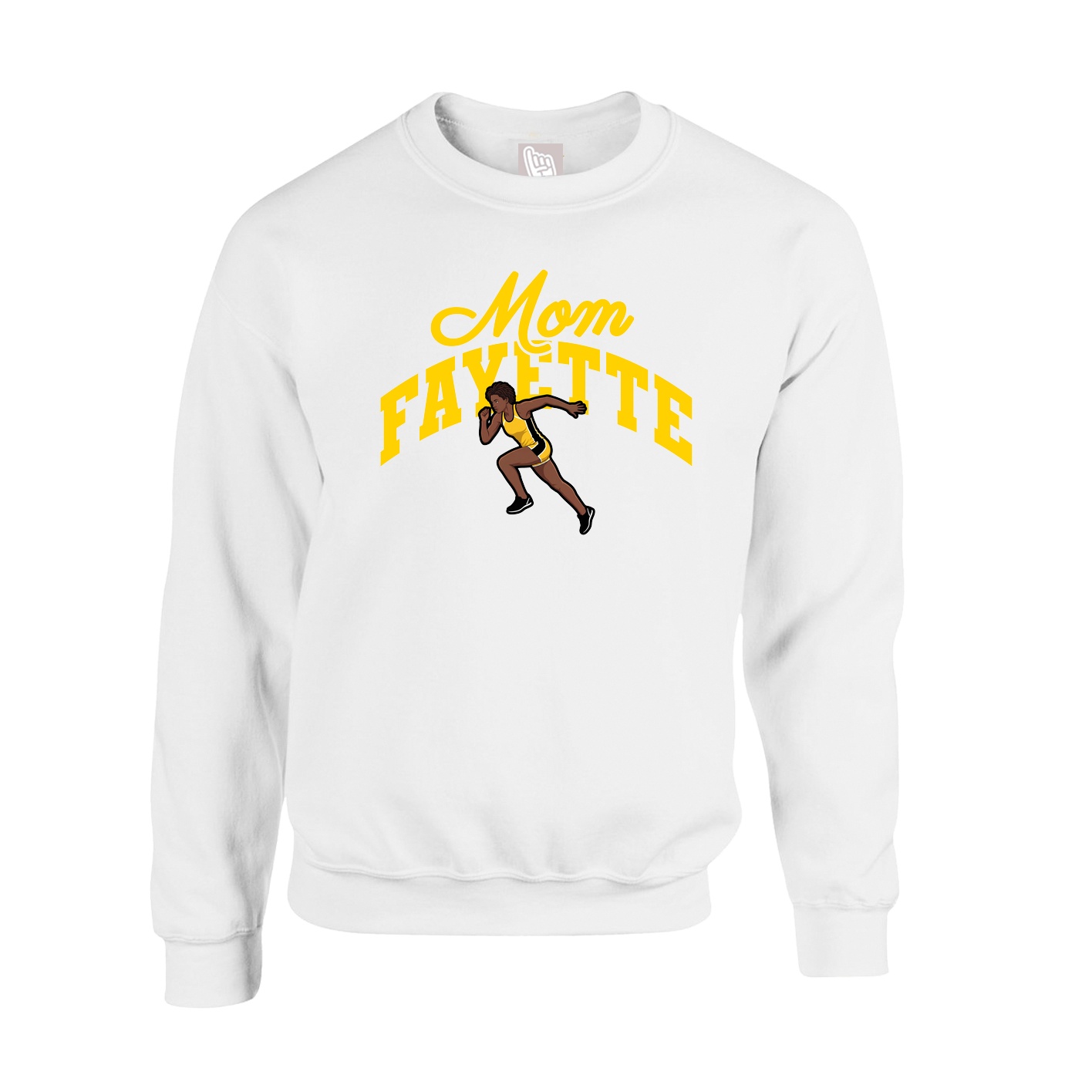 Fleece Crew — Mothers Day Arch in White