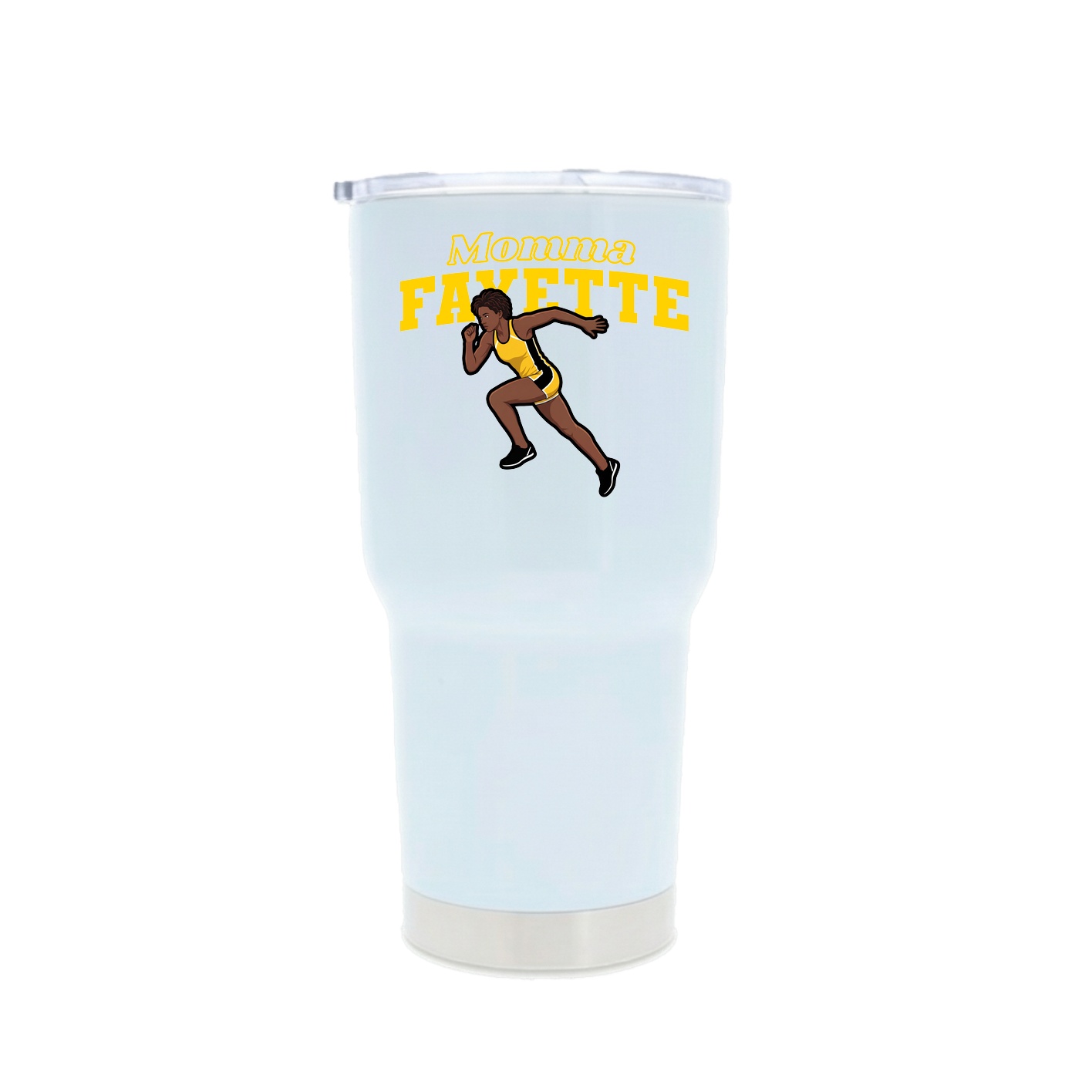 30oz Stainless Steel Tumbler — Mothers Day Block in White