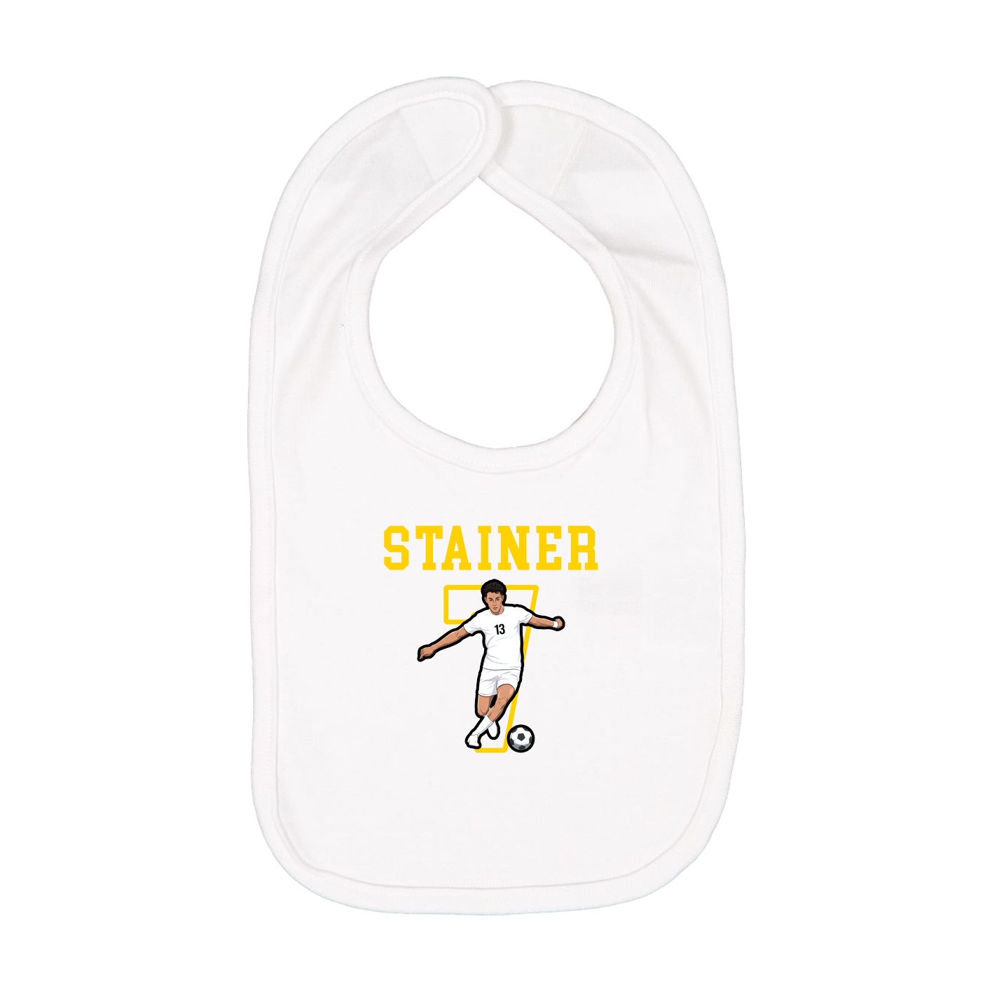 Infant Bib — Shirsey in White
