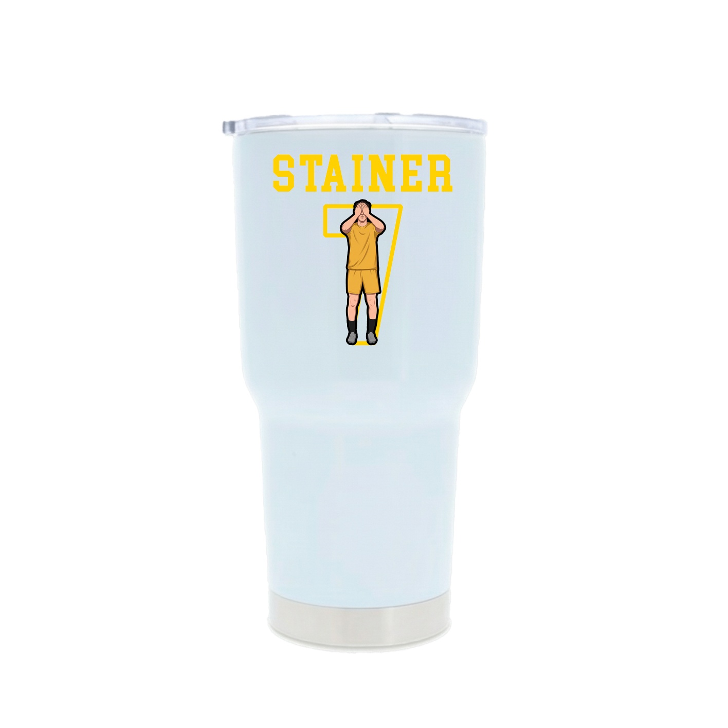 30oz Stainless Steel Tumbler — Shirsey in White