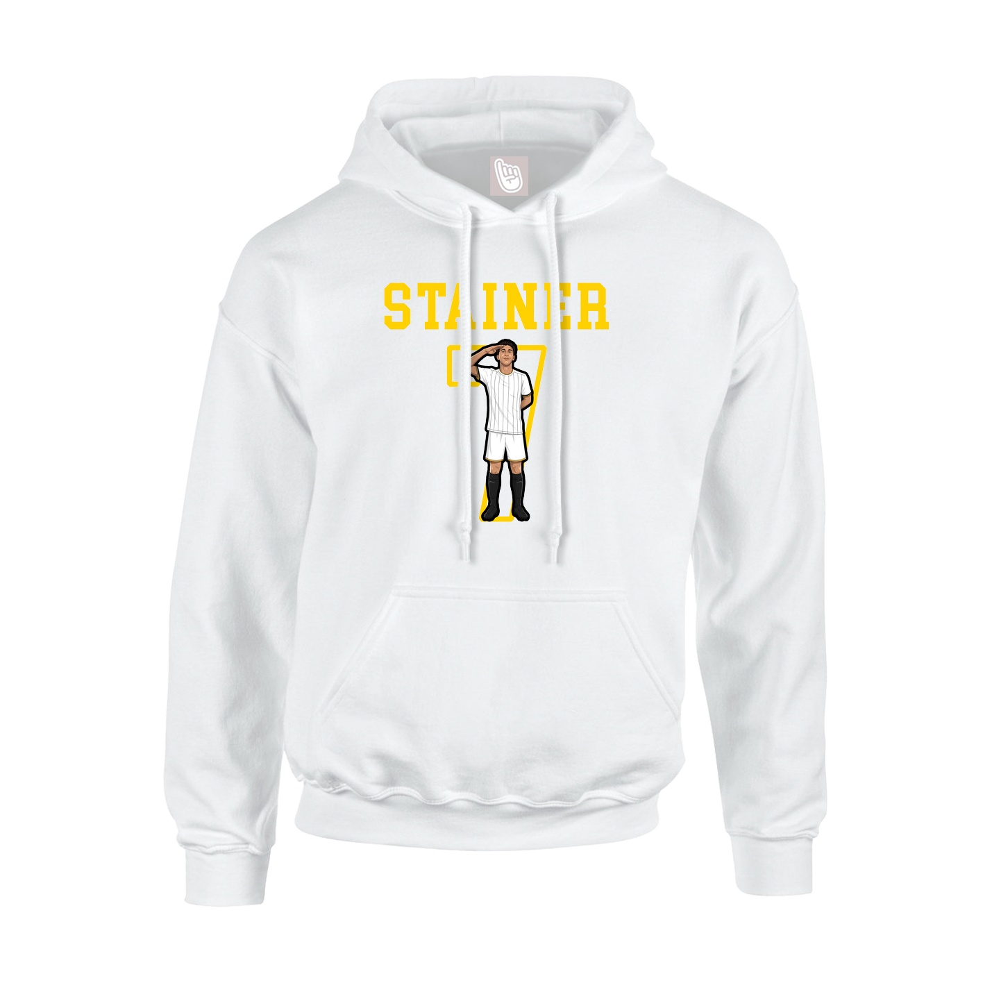 Hoodie — Shirsey in White