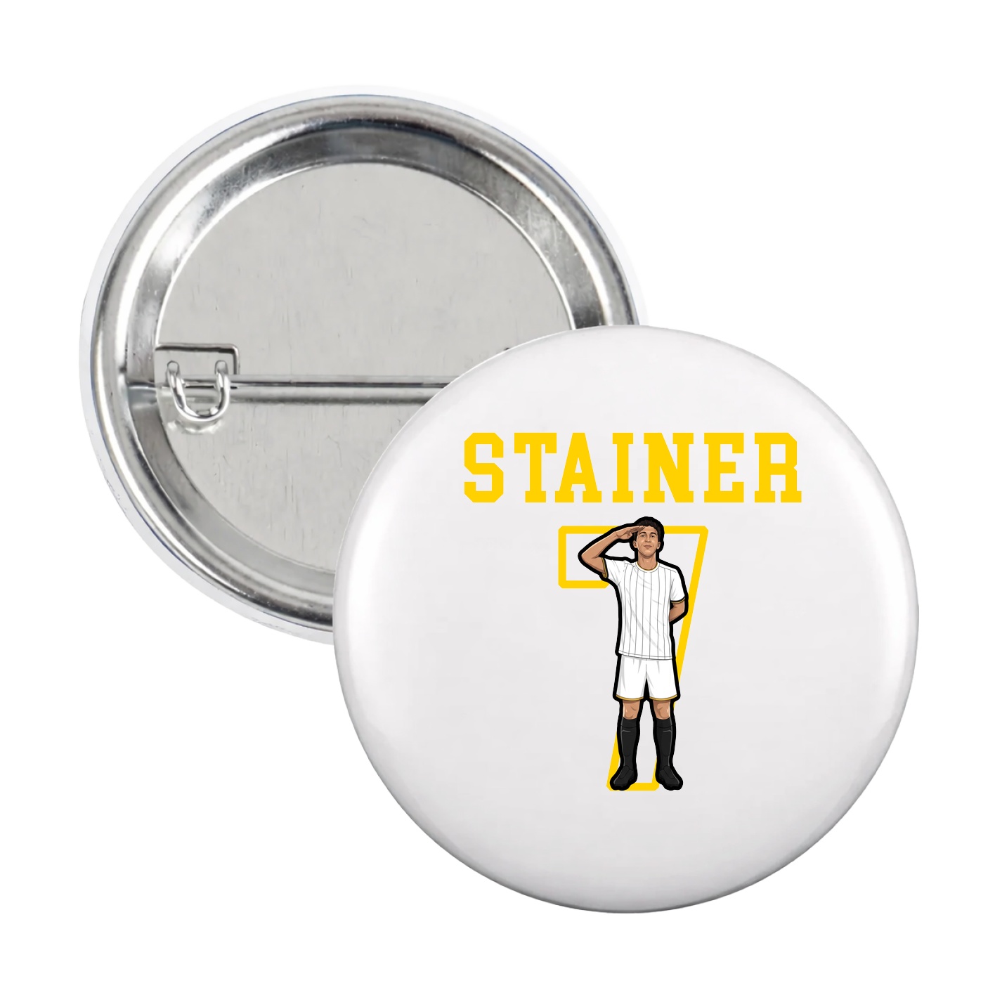 Game Day Button — Shirsey in White