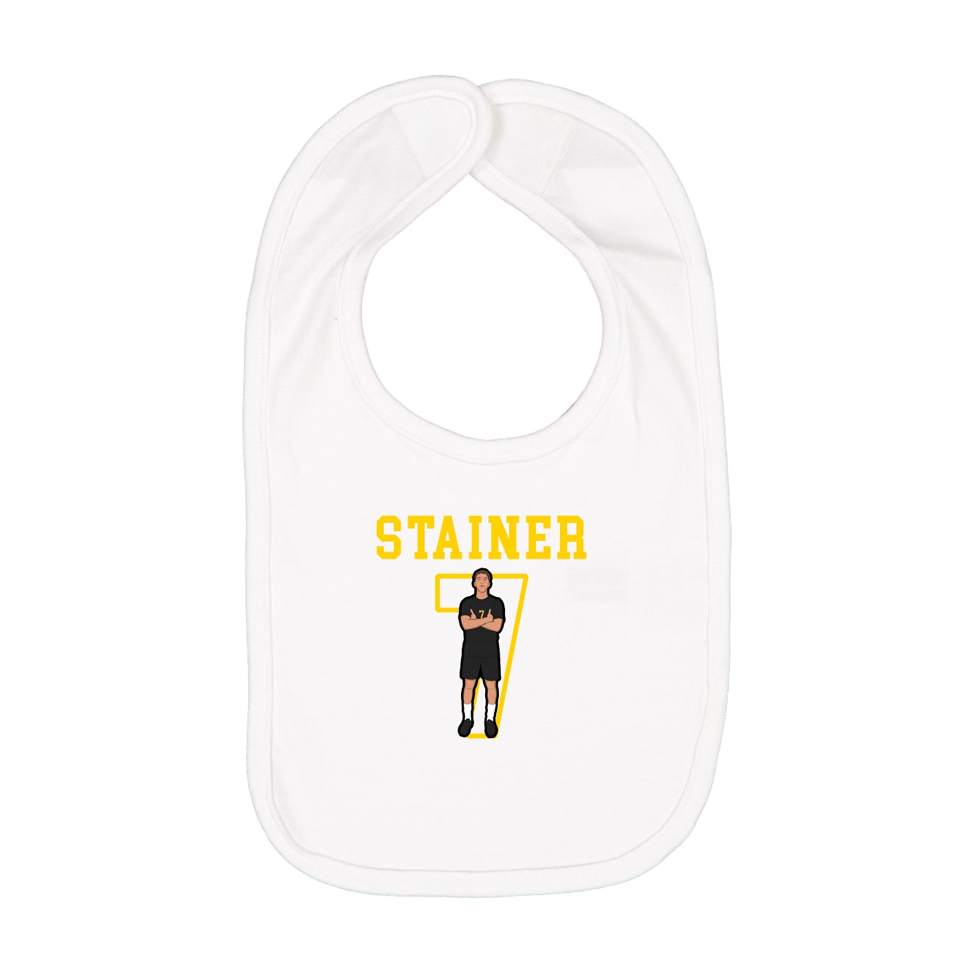 Infant Bib — Shirsey in White
