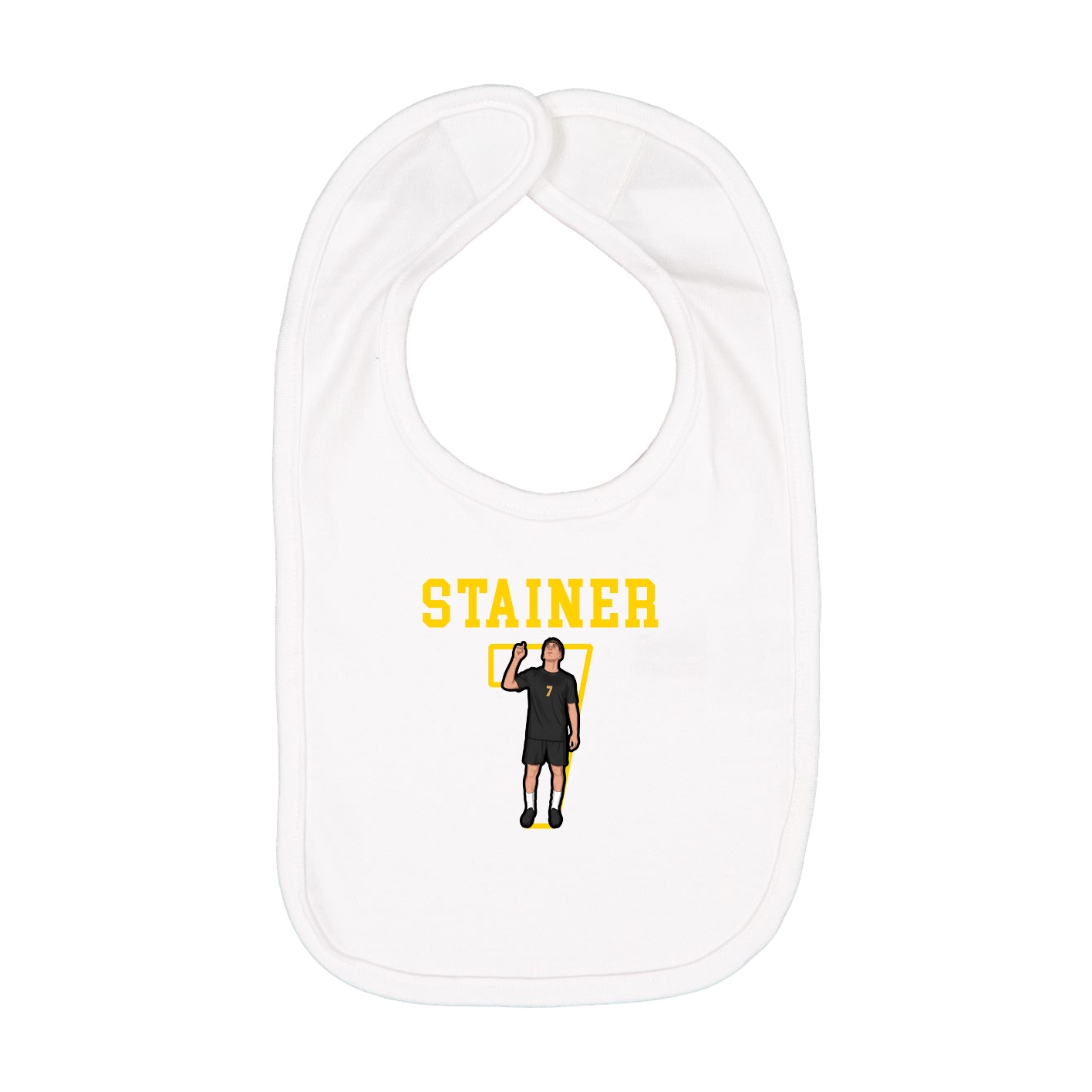 Infant Bib — Shirsey in White