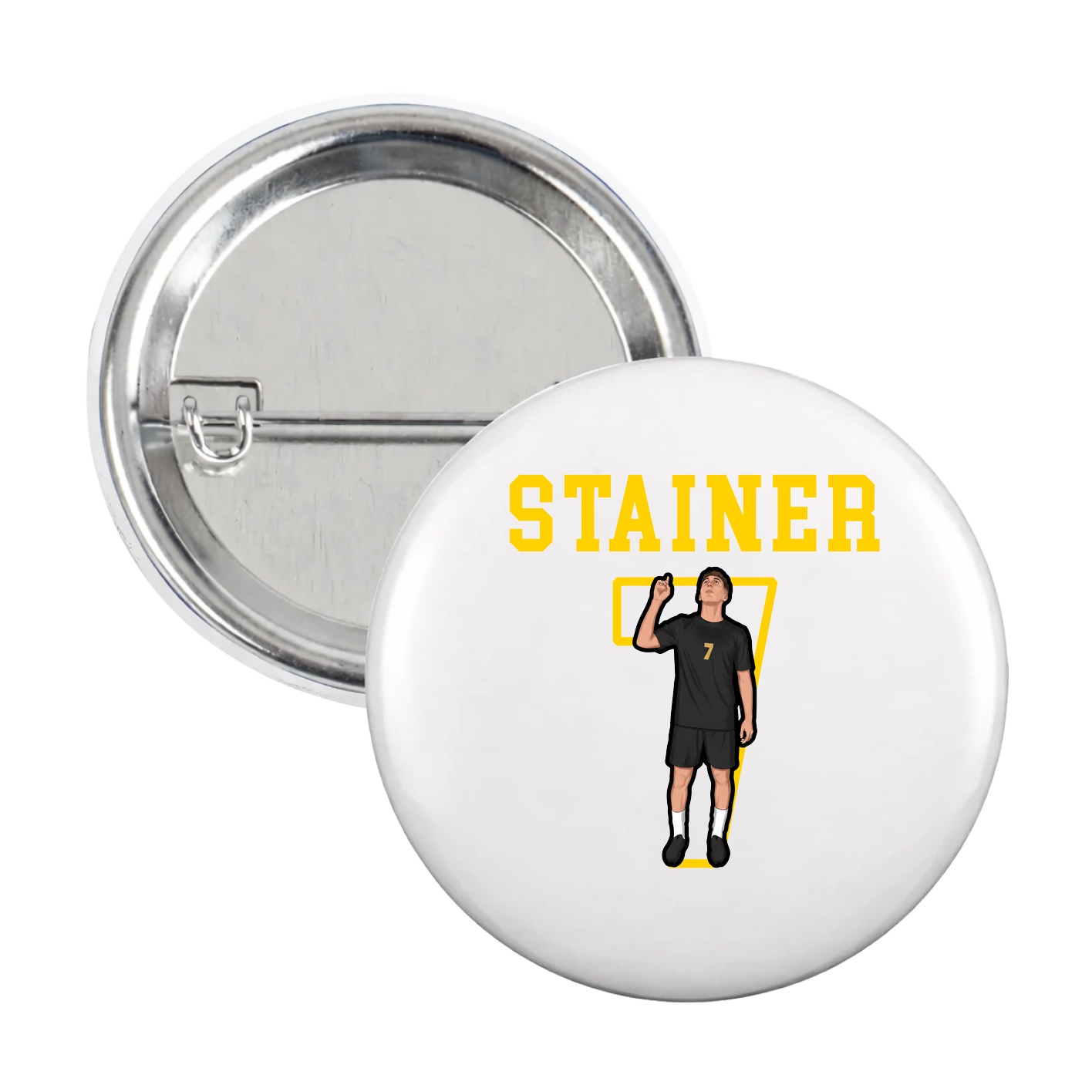 Game Day Button — Shirsey in White